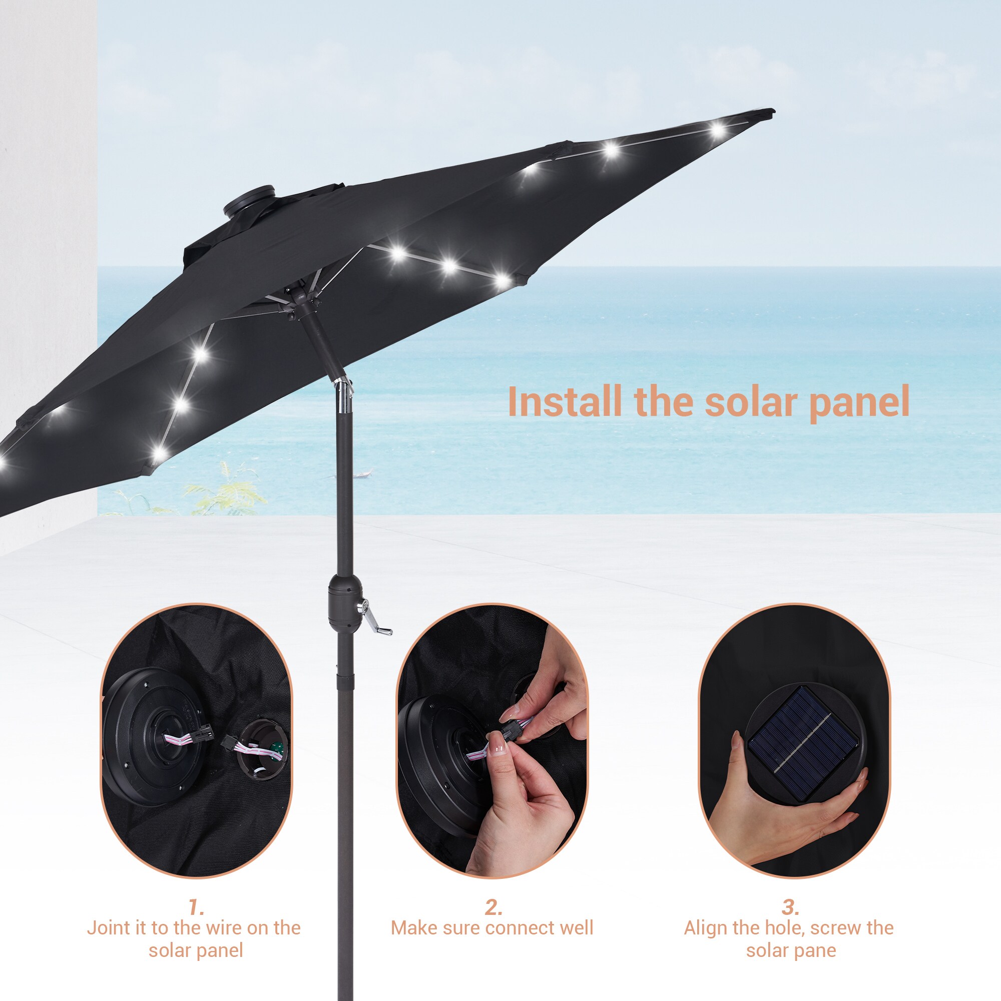 ACEGOSES LW-LED75BK Umbrellas-2 - View #2