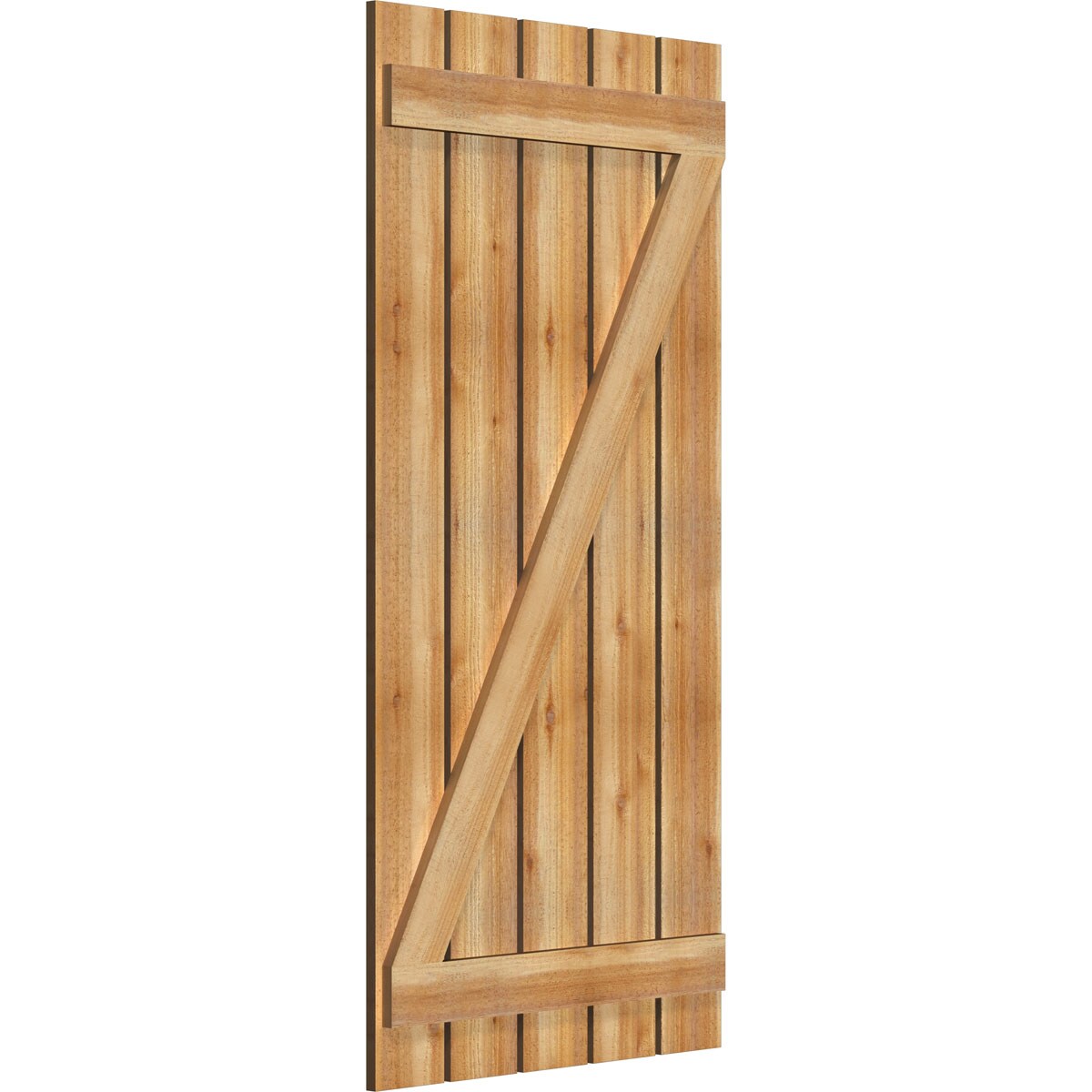 Ekena Millwork RBS06Z29X060RWR Exterior-Shutters - View #2