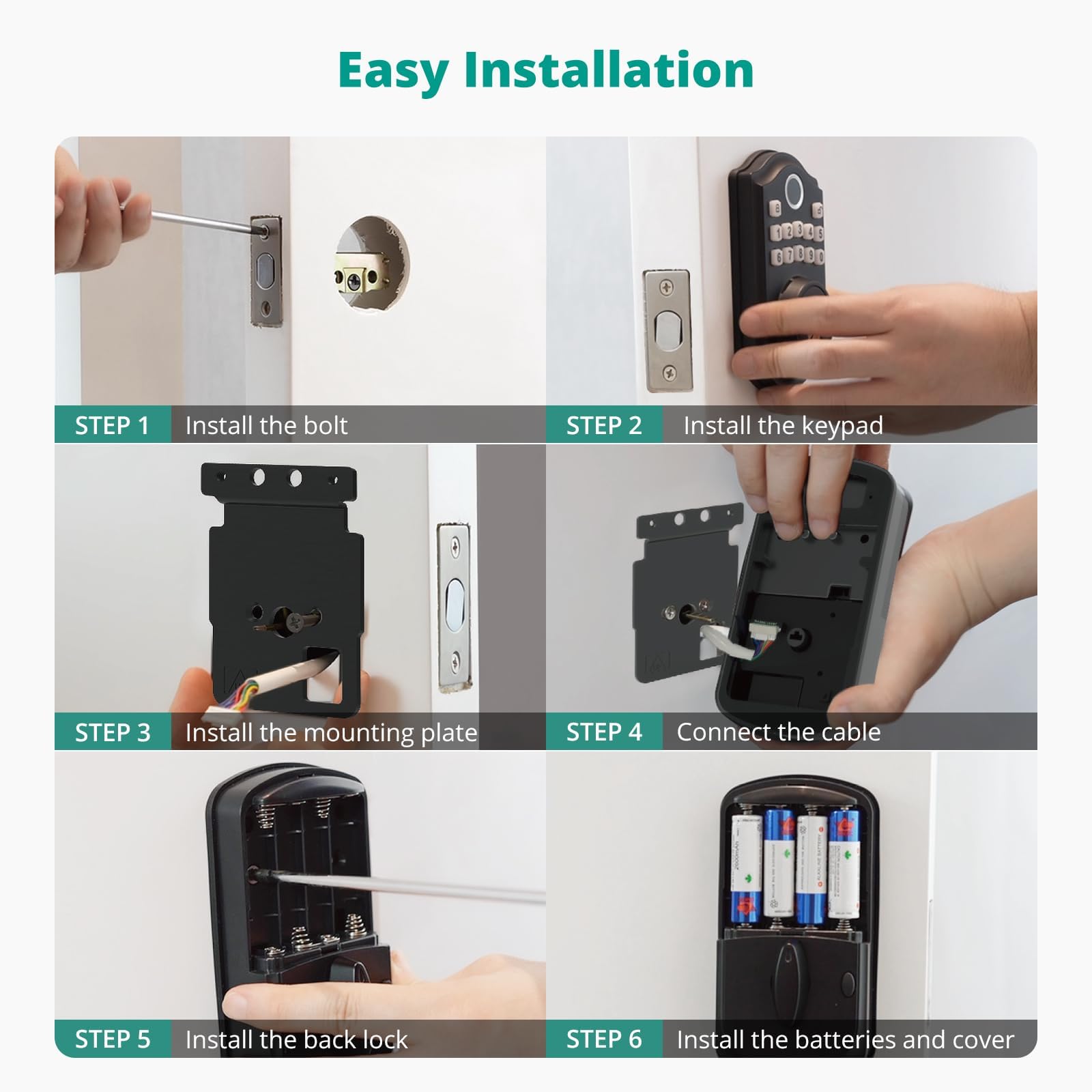 UUDULY LUU0803U255 Electronic-Door-Locks - View #9