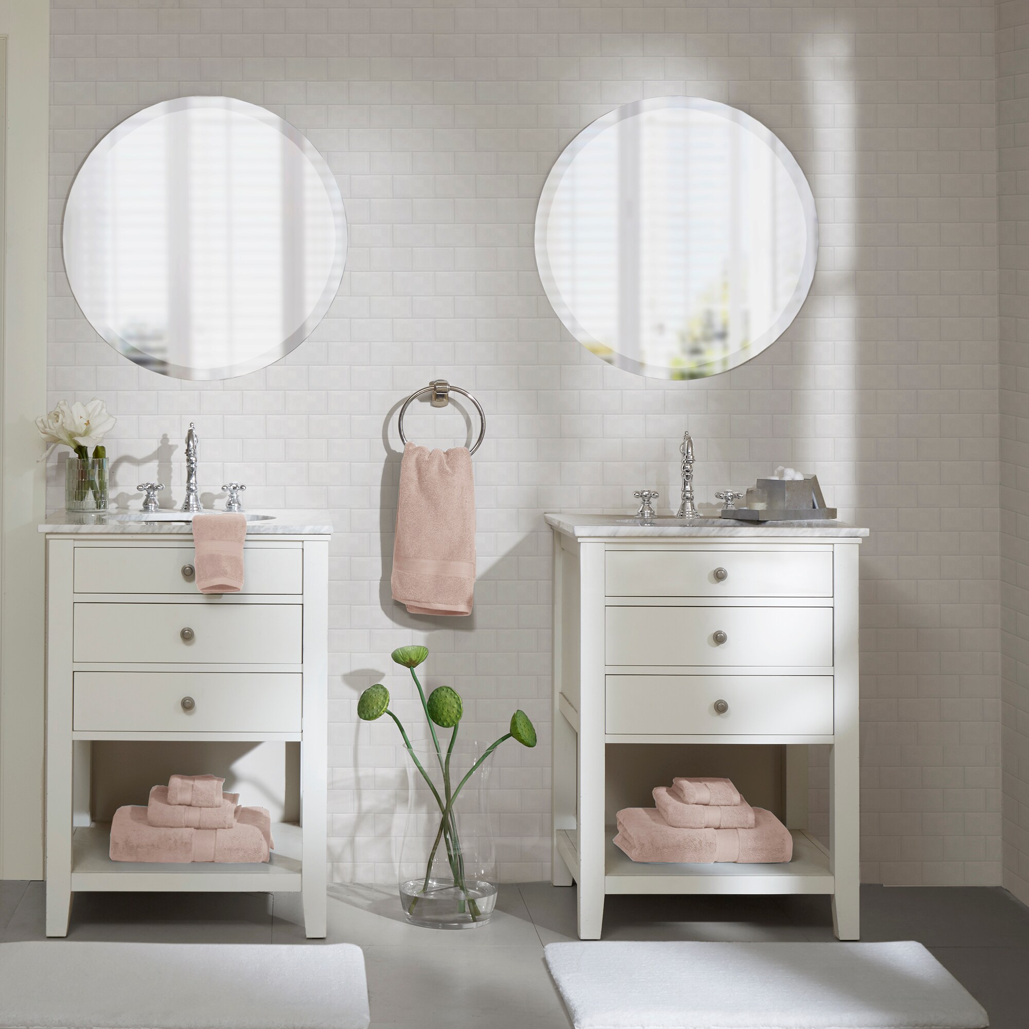Oversized Turkish Cotton 8-Piece Towel Set in Blush