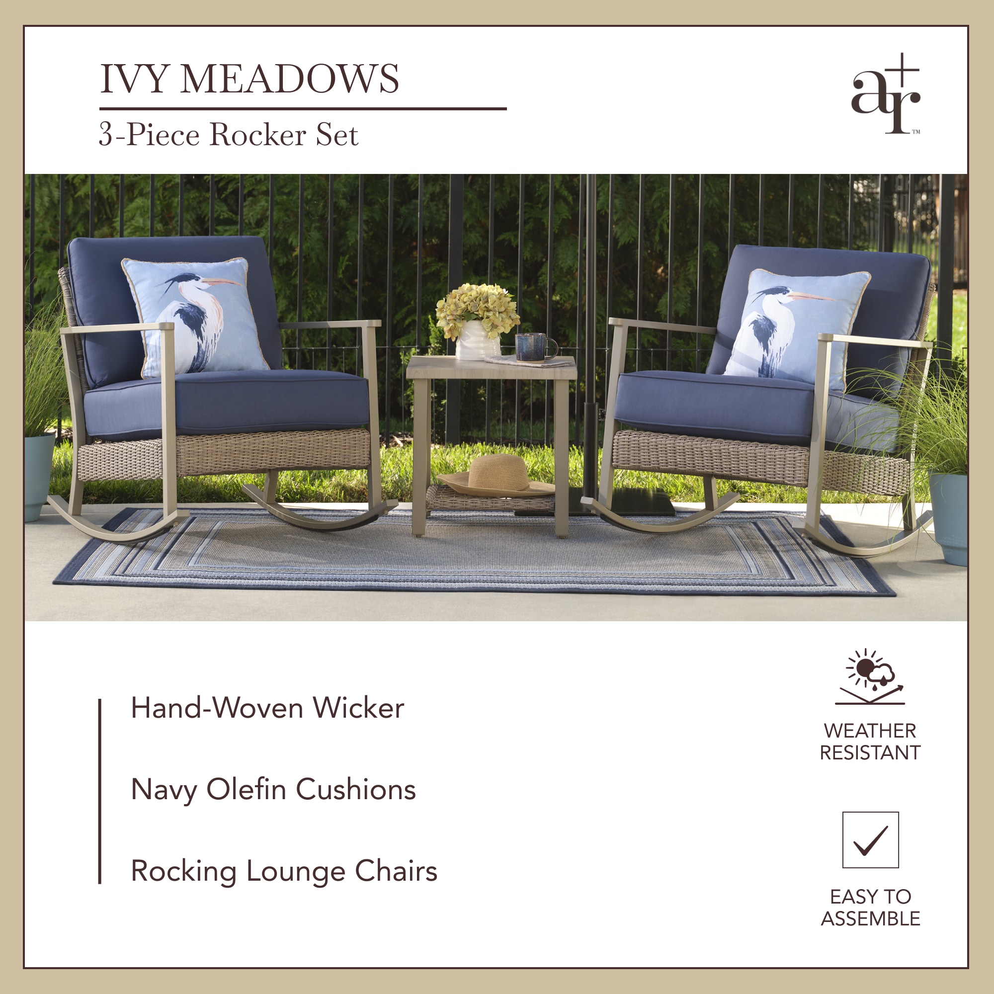 allen + roth FRS81358BR-D Patio-Conversation-Sets - View #4