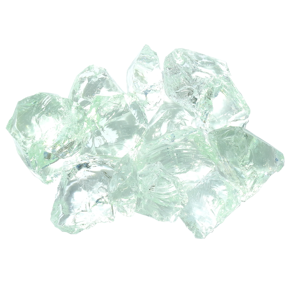 AZ Patio Heaters LR50-GLASS-ICE 4-Inches Clear Glass Fire Pit Accessory pack