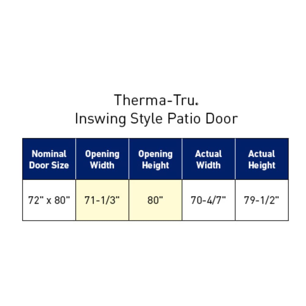 Therma-Tru 95-in X 80-in X 6-9/16-in Jamb Low-e Ready To Paint ...