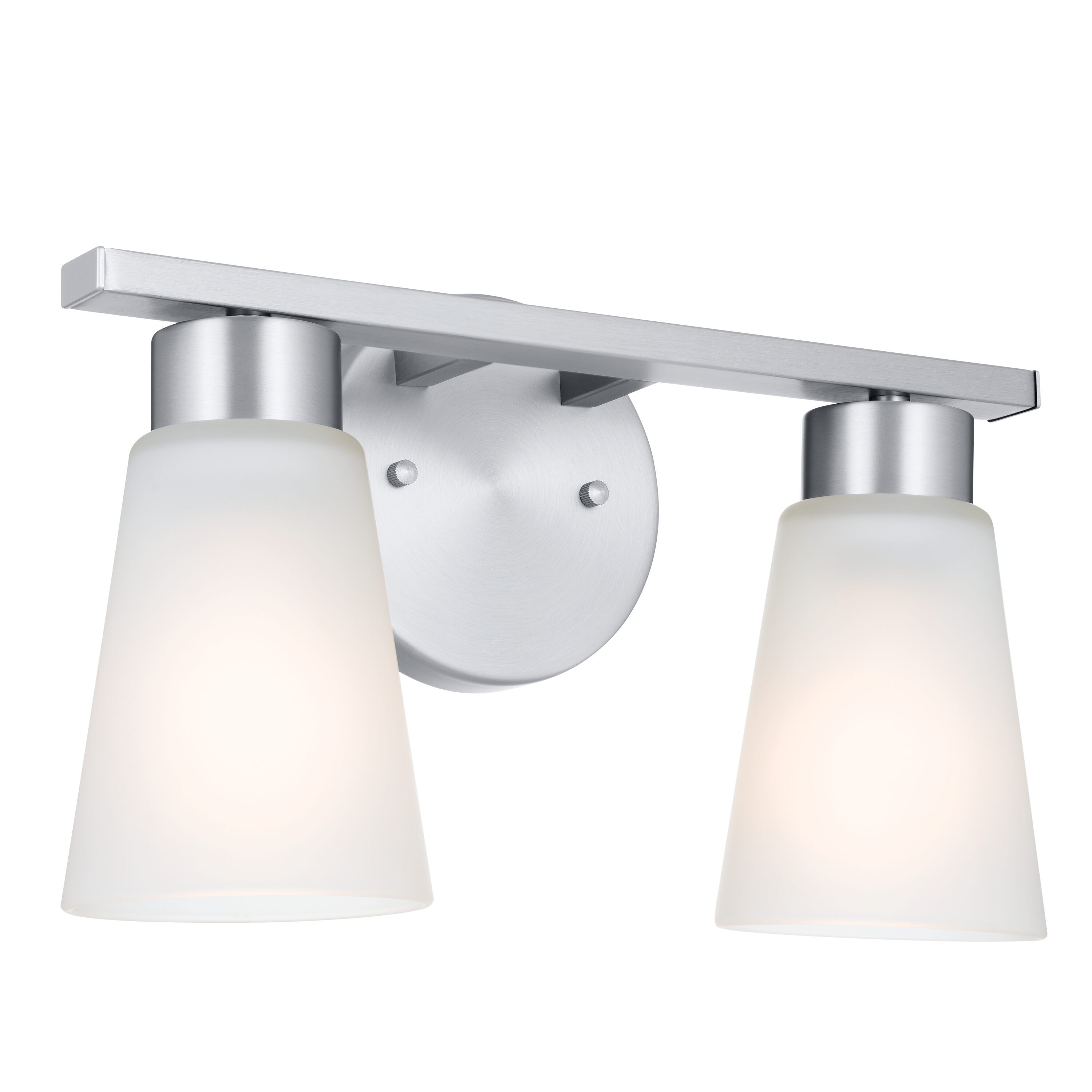Kichler 55120NI Stamos 13-in 2 -Light Brushed Nickel Transitional Vanity light