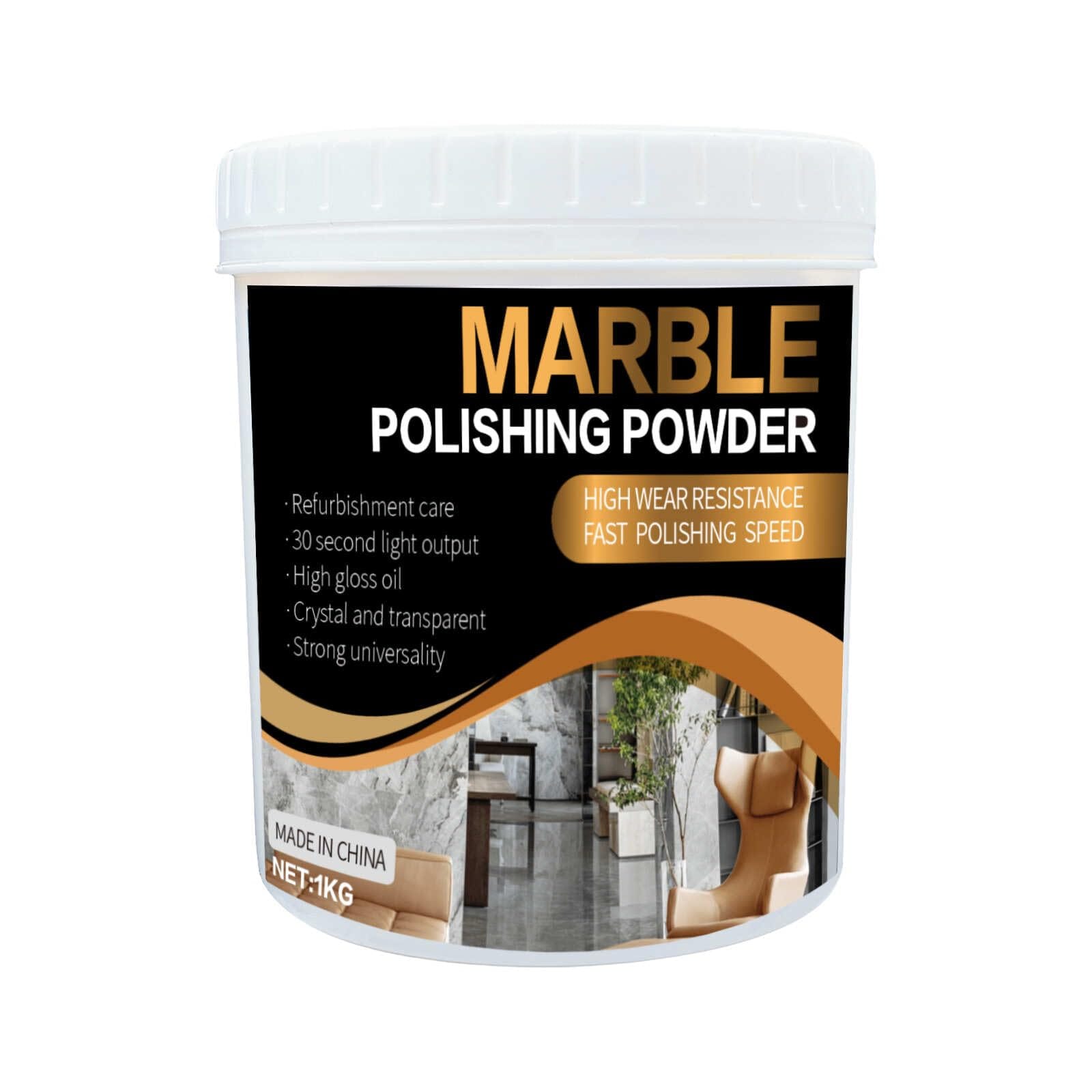 Afoxsos  Marble Polishing Powder for Granite Marble and Stone Surfaces Restores Shine Removes Scratches Professional Polish for Countertops