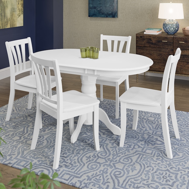Corliving Dillon White Transitional, Savannah White Washed Wood Modern Dining Chairs Set Of 2