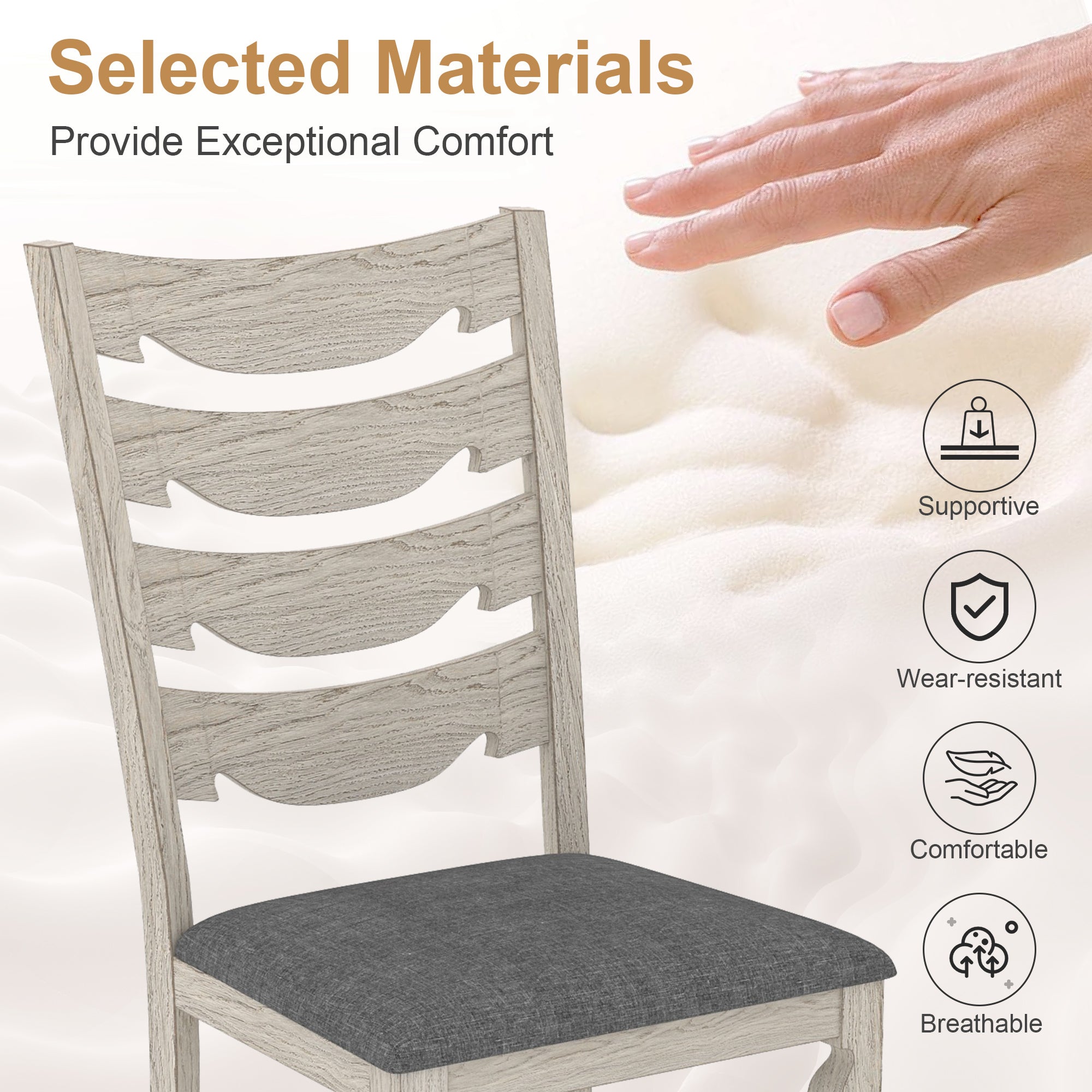 Vecelo T09&C09GRY6P Dining-Sets - View #7
