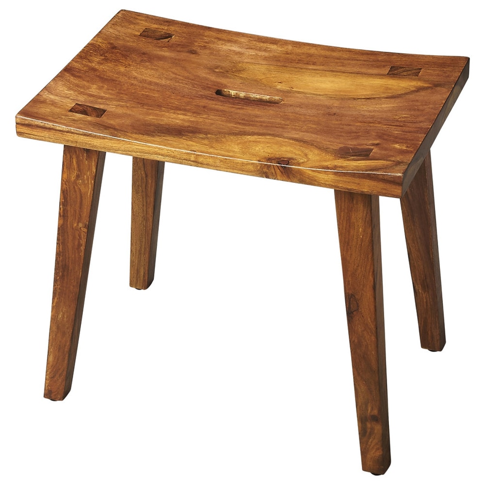 HomeRoots 4000389163 Exotic Rectangular Stool
