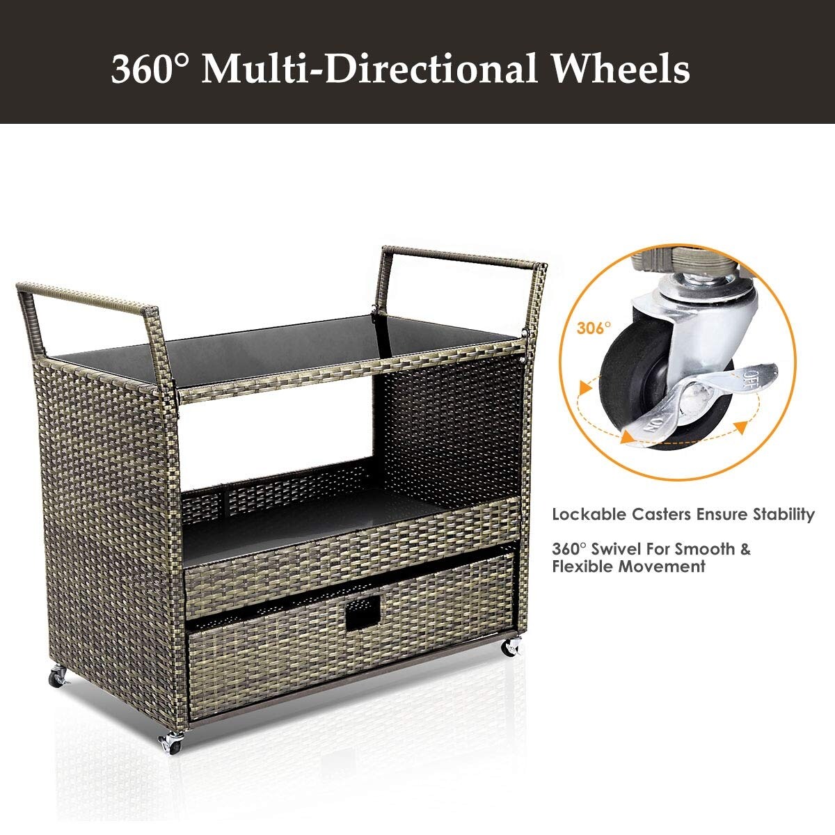 Slickblue D-CO-32745WH Outdoor-Carts - View #3