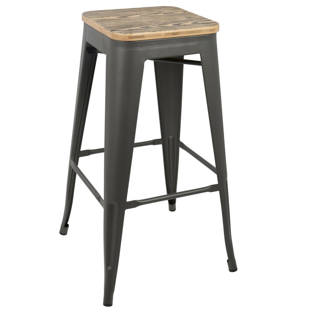 LumiSource BS-TW-OR BN+GY2 stools - View #2