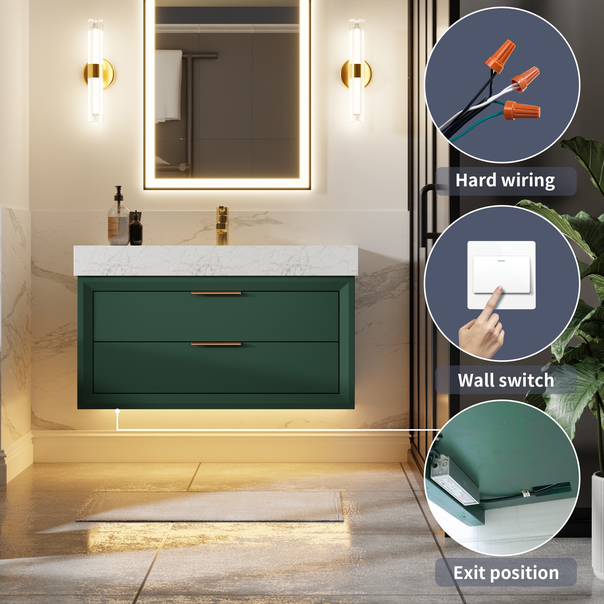 ExBrite XB3621V8GN Bath-Vanity-Combo - View #6