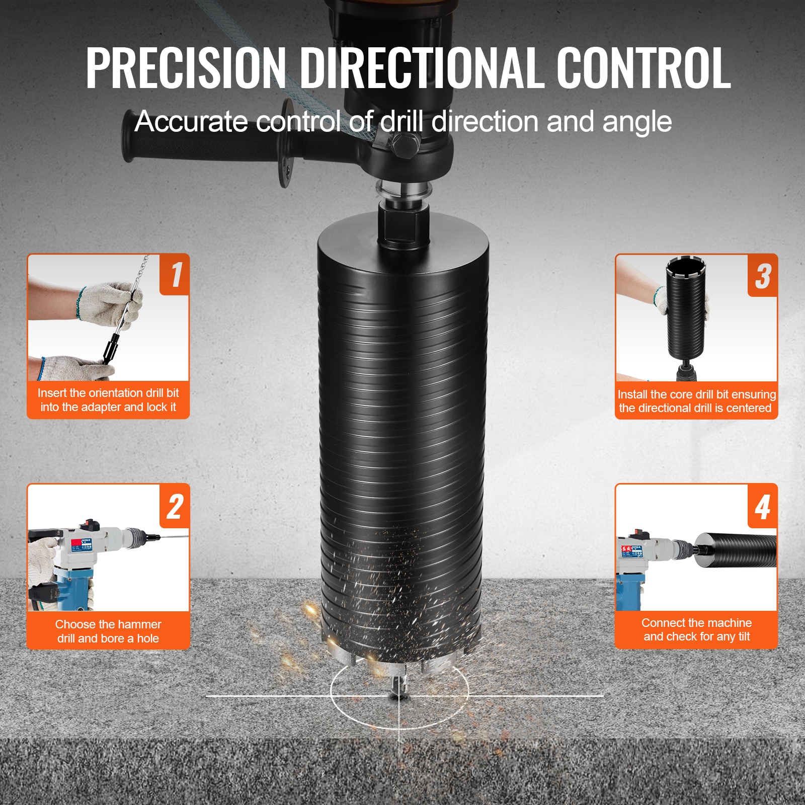 VEVOR SCJGSQXZTGSS00623V0 Cement-Masonry-Drill-Bits - View #5