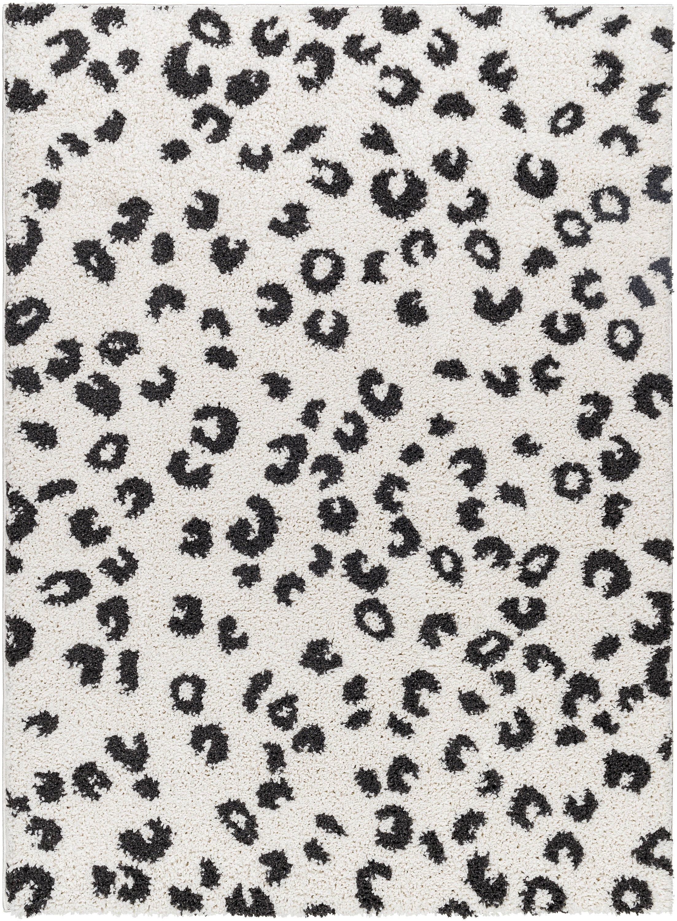 Livabliss BMM2307-537 Birmingham 5 x 7 (ft) Polyester Ivory/Black Rectangular Indoor Mid-Century Modern Area rug