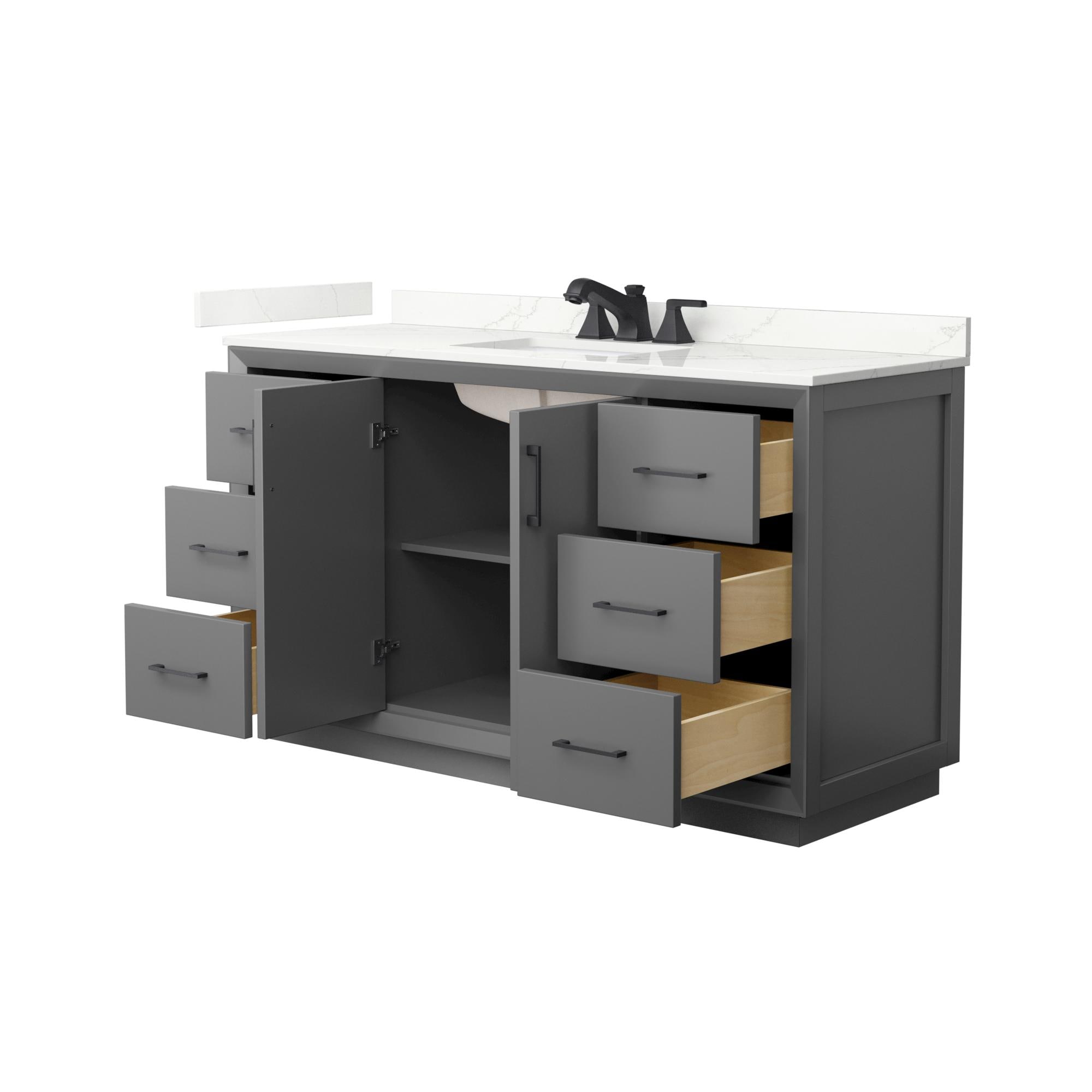 Wyndham Collection WCF414160SGBGTUS3MXX Bath-Vanity-Combo - View #2