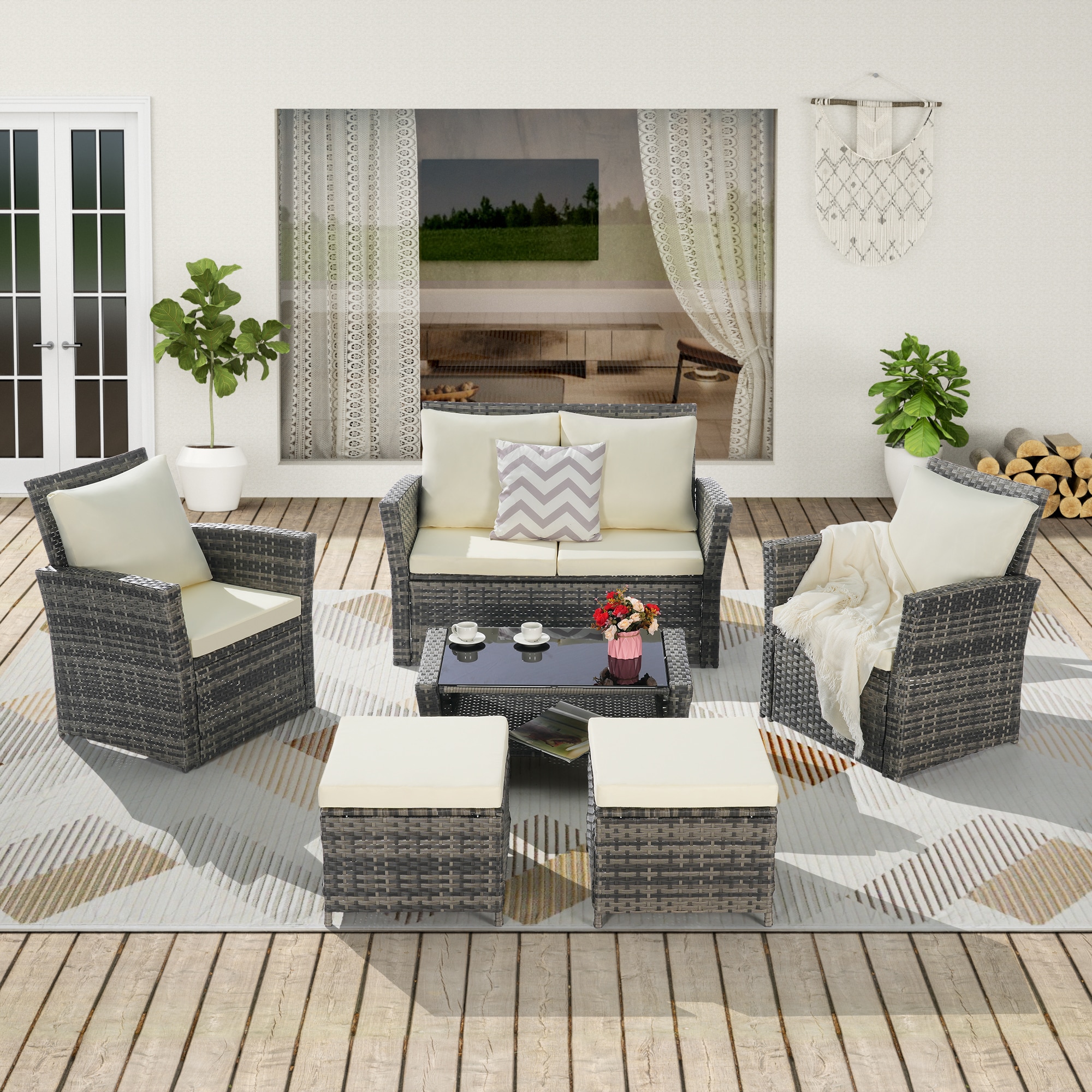 SANSTAR LRS-WS102SN Patio-Conversation-Sets - View #2