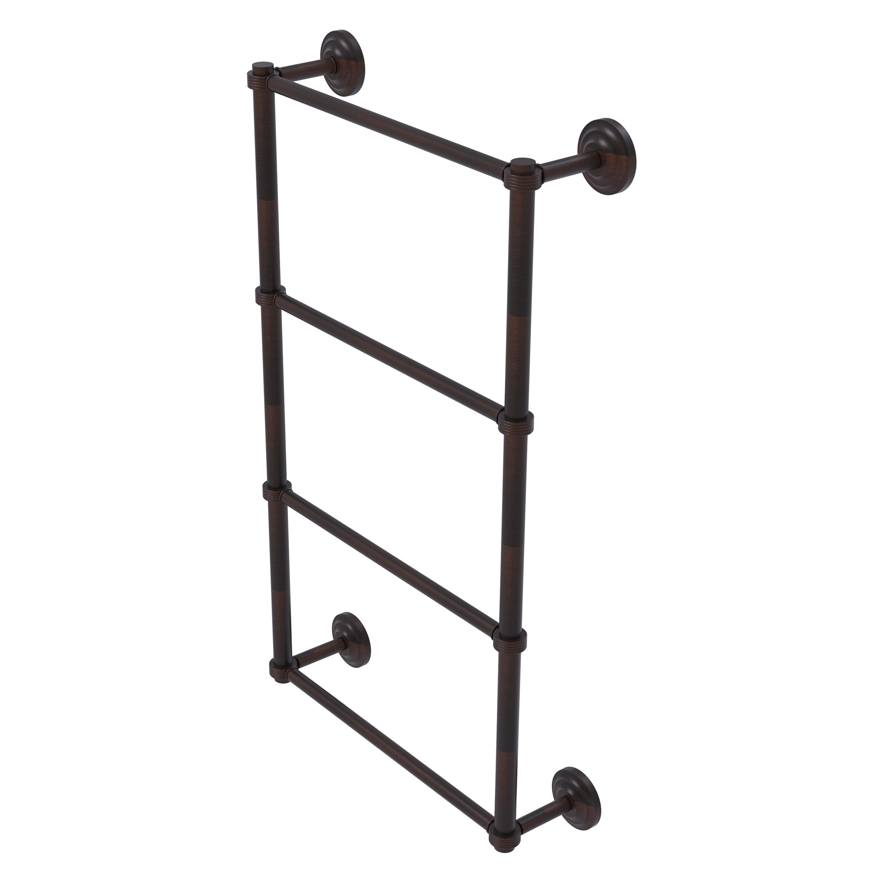 Allied Brass QN-28G-36-VB Que New 36-in double Venetian Bronze Wall mount 4-tier Towel Bar