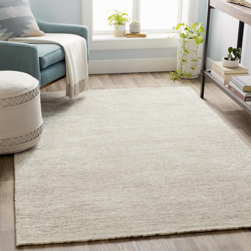 Surya Strada 5 x 8 Wool Taupe Indoor Solid Area Rug at Lowes.com