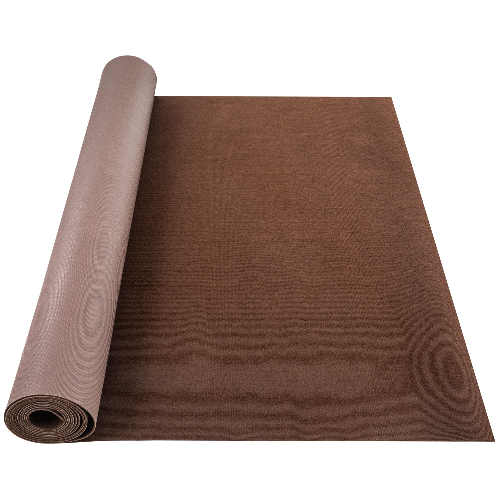 SVOPES SVOPESJZXWDTS01477V0 Deep Brown Brown 10-oz sq yard Polyester Textured Indoor or outdoor Carpet