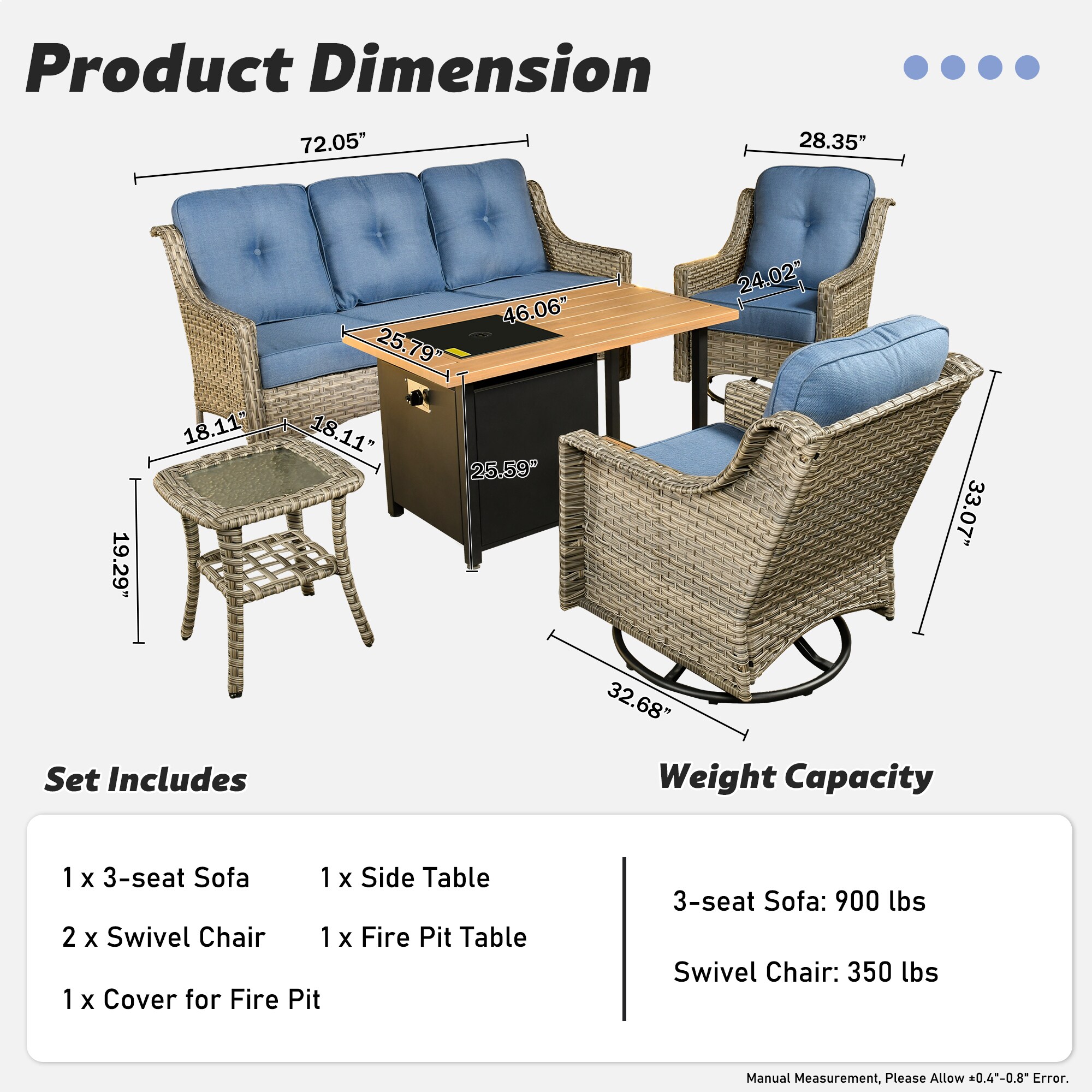 Ovios RFP11PD5-4Y Patio-Conversation-Sets - View #7