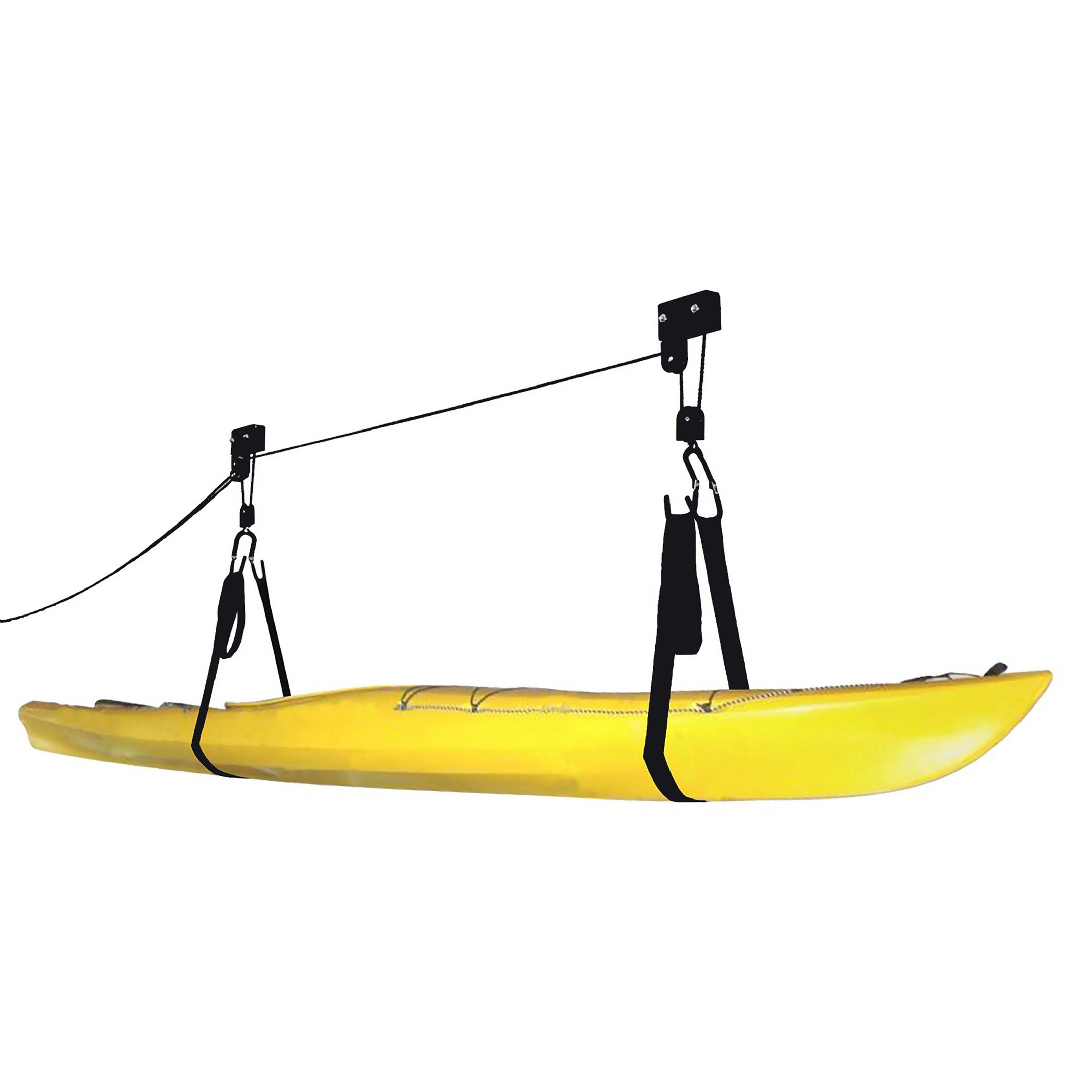 Leisure Sports Leisure Sports Kayak Storage Hoist- Pulley and Strap System  to Lift Canoes, SUPs and Ladders to the Ceiling at