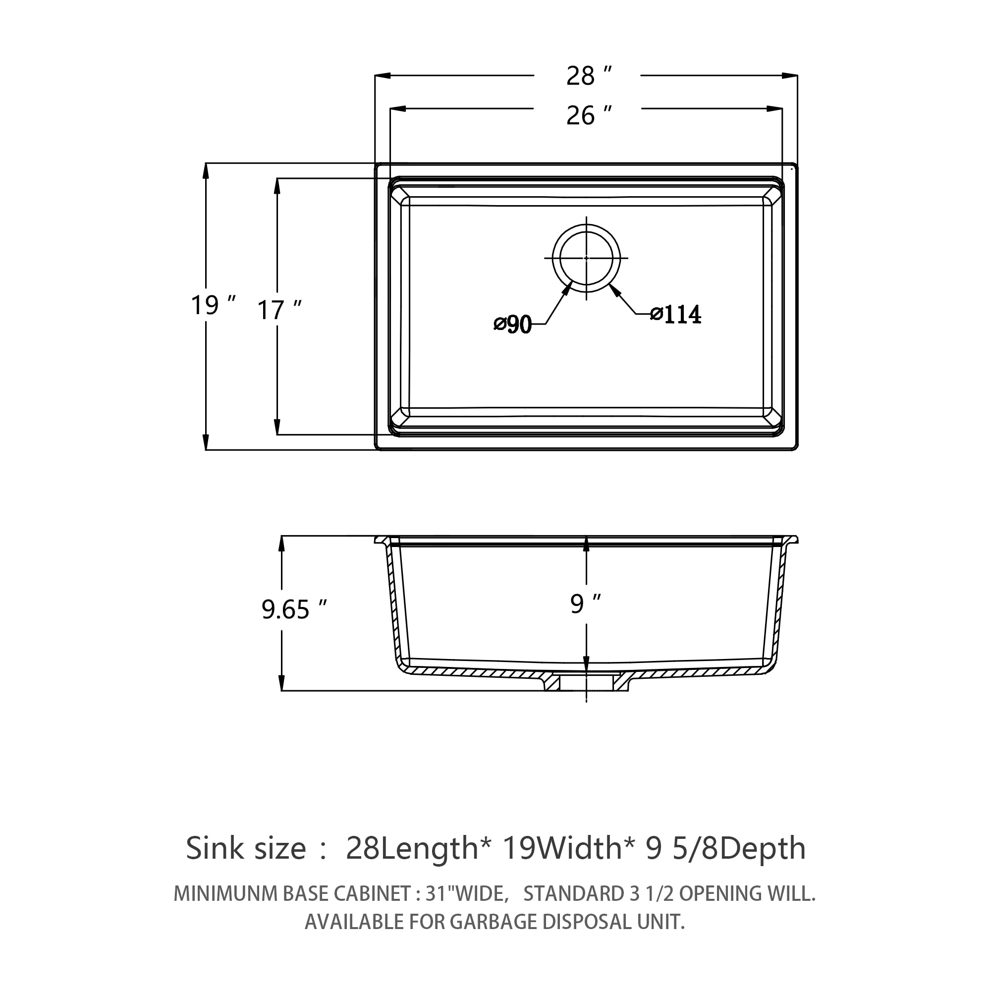 WOQWOQ DK-HN-15 Kitchen-Sinks - View #6
