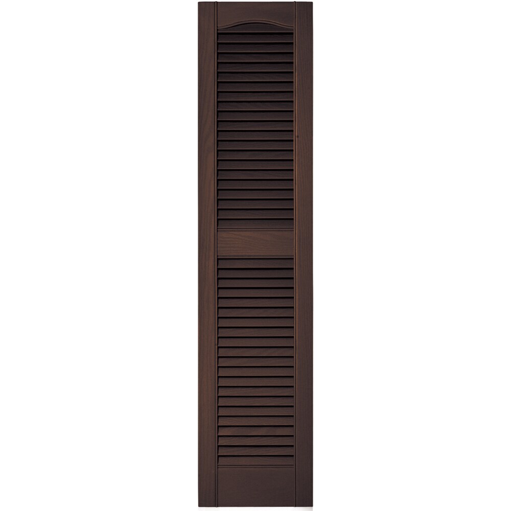 Vantage 12-in W x 52-in H Chocolate Brown Exterior Shutters at Lowes.com