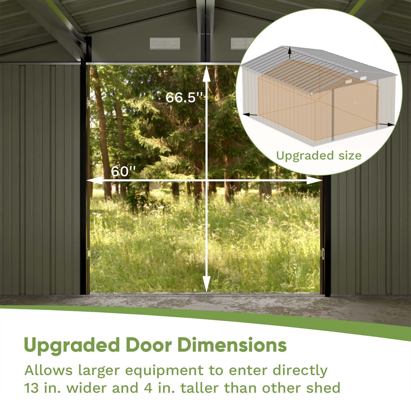 Patiowell WES-PS23-0289A-8 Metal-Storage-Buildings-Sheds - View #7