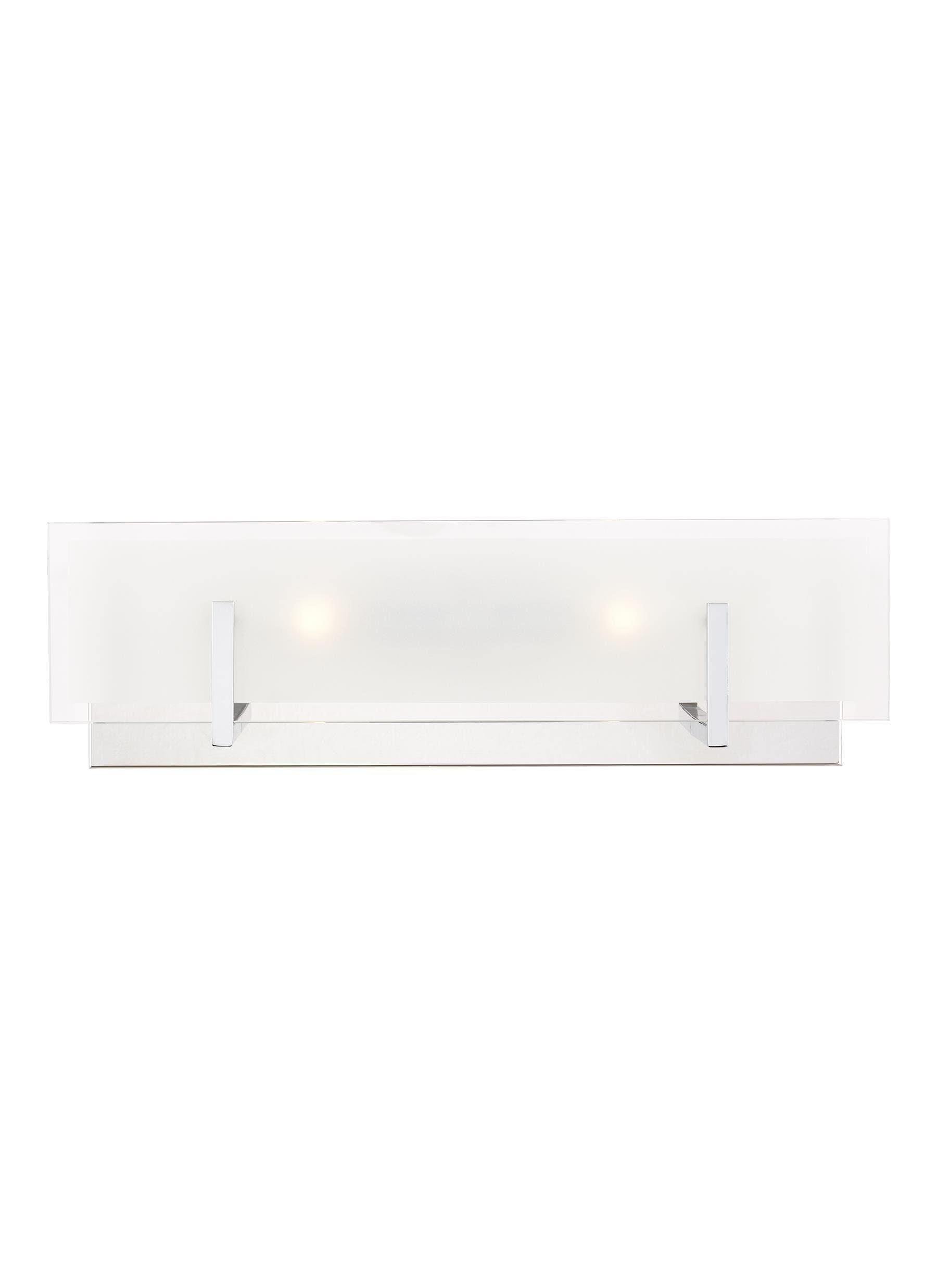 Generation Lighting 4430802-05 Syll 18-in 2 -Light Polished Chrome Modern/contemporary Vanity light