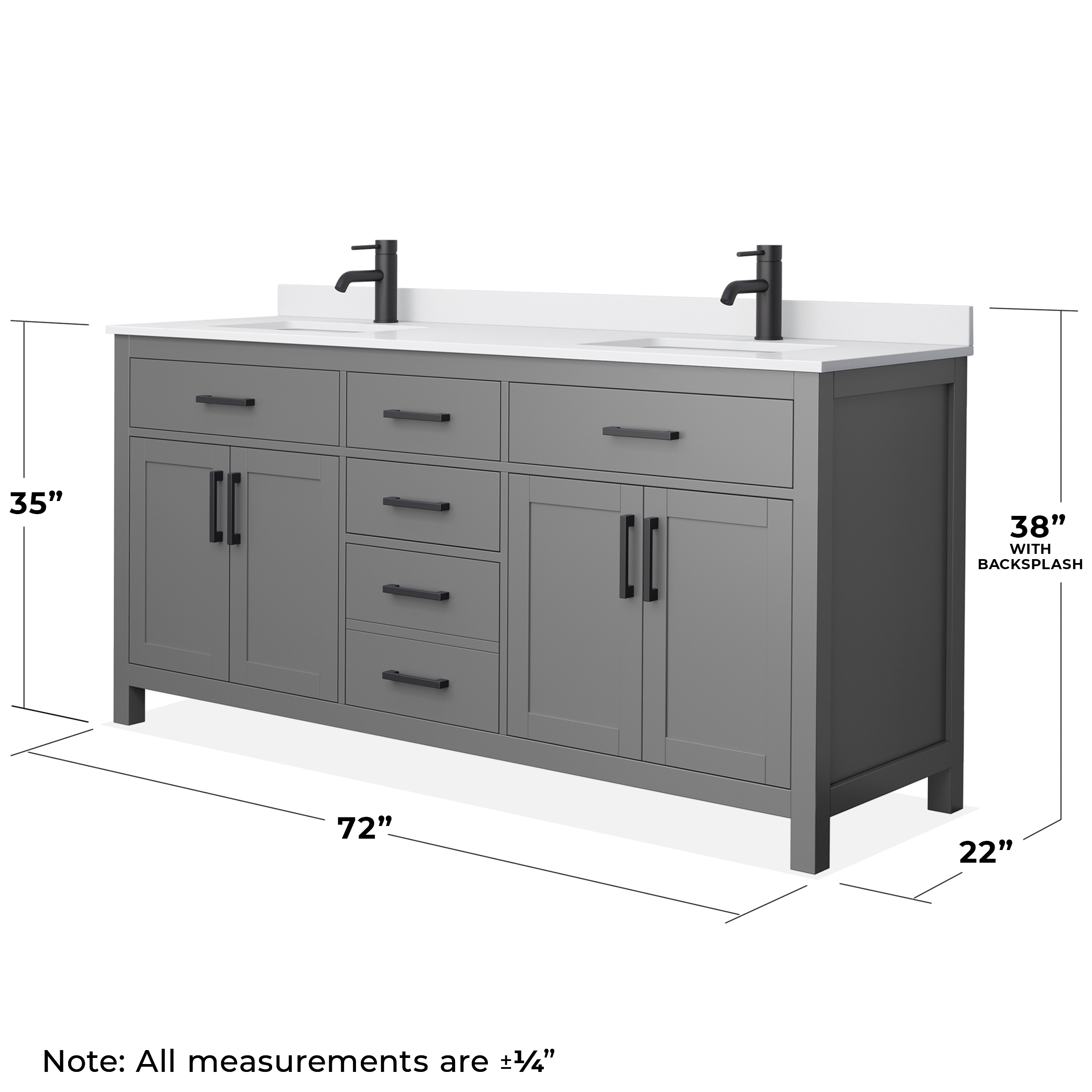Wyndham Collection WCG242472DGBWCUNSMXX Bath-Vanity-Combo - View #5