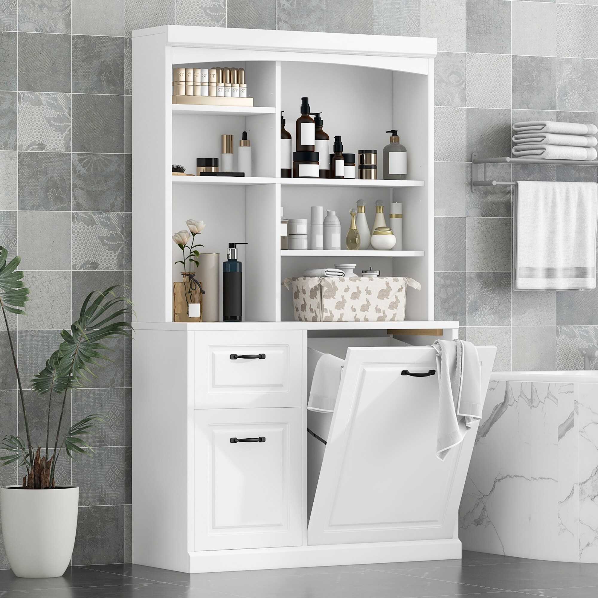 ModernLuxe L3P-N725P278420K Bathroom-Wall-Cabinets - View #2