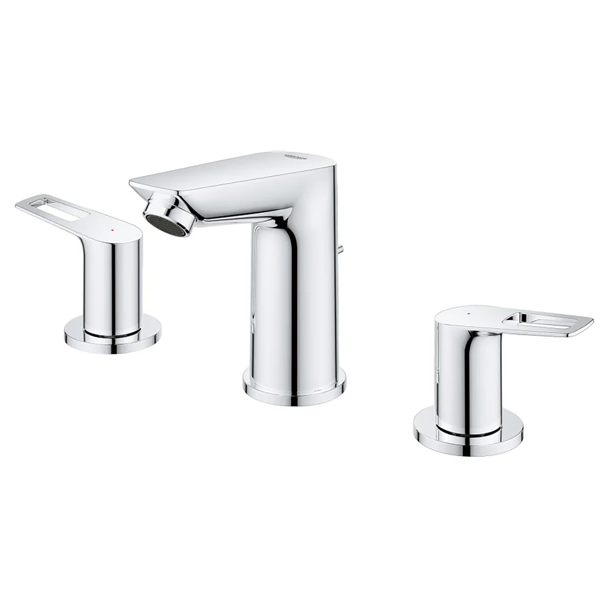 Sleek Cosmopolitan Starlight Chrome Widespread Bathroom Faucet