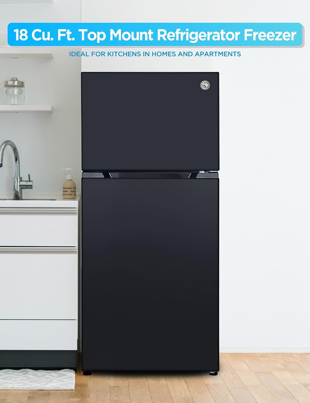 Commercial Cool 18-cu ft Standard-Depth 29.5-in Wide Top-Freezer Refrigerator ( Black ) ENERGY STAR Certified Sansujyuku sansujyuku.com