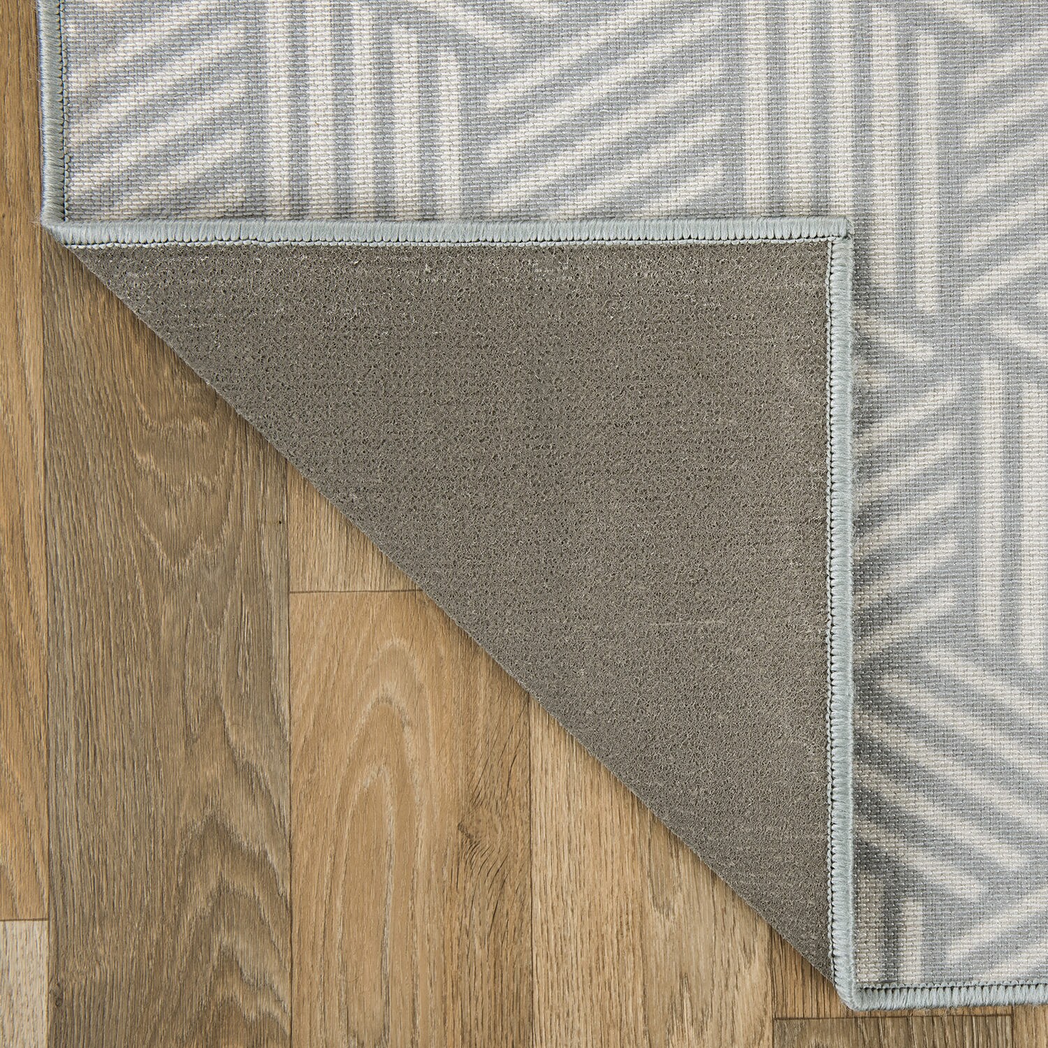 World Rug Gallery Ravenna 2 X 7 (ft) Gray Indoor/Outdoor Geometric ...