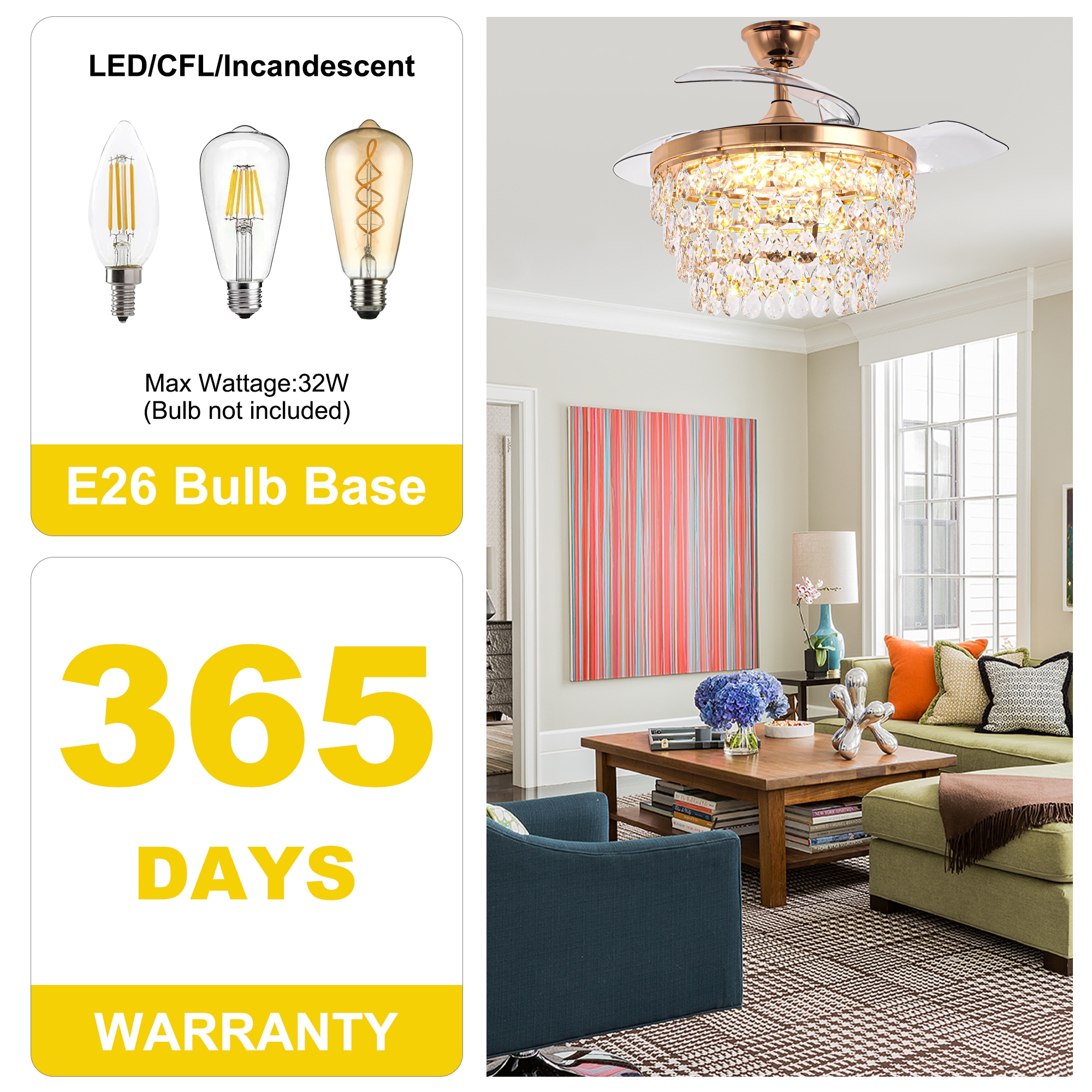 Oaks Decor DC4270OKEL-G Ceiling-Fans - View #5