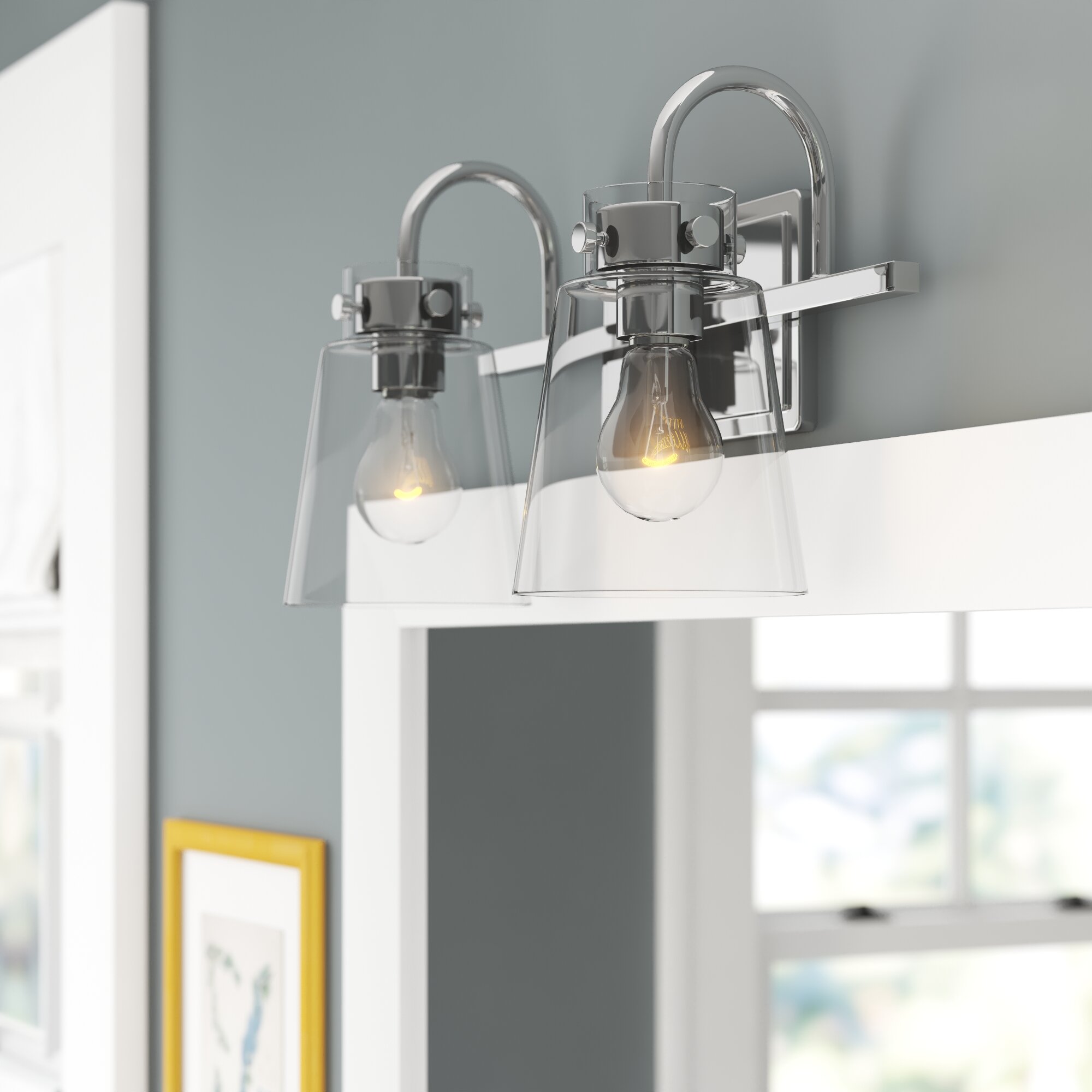 Designers Fountain Inwood 16-in 2-Light Polished Chrome Modern ...