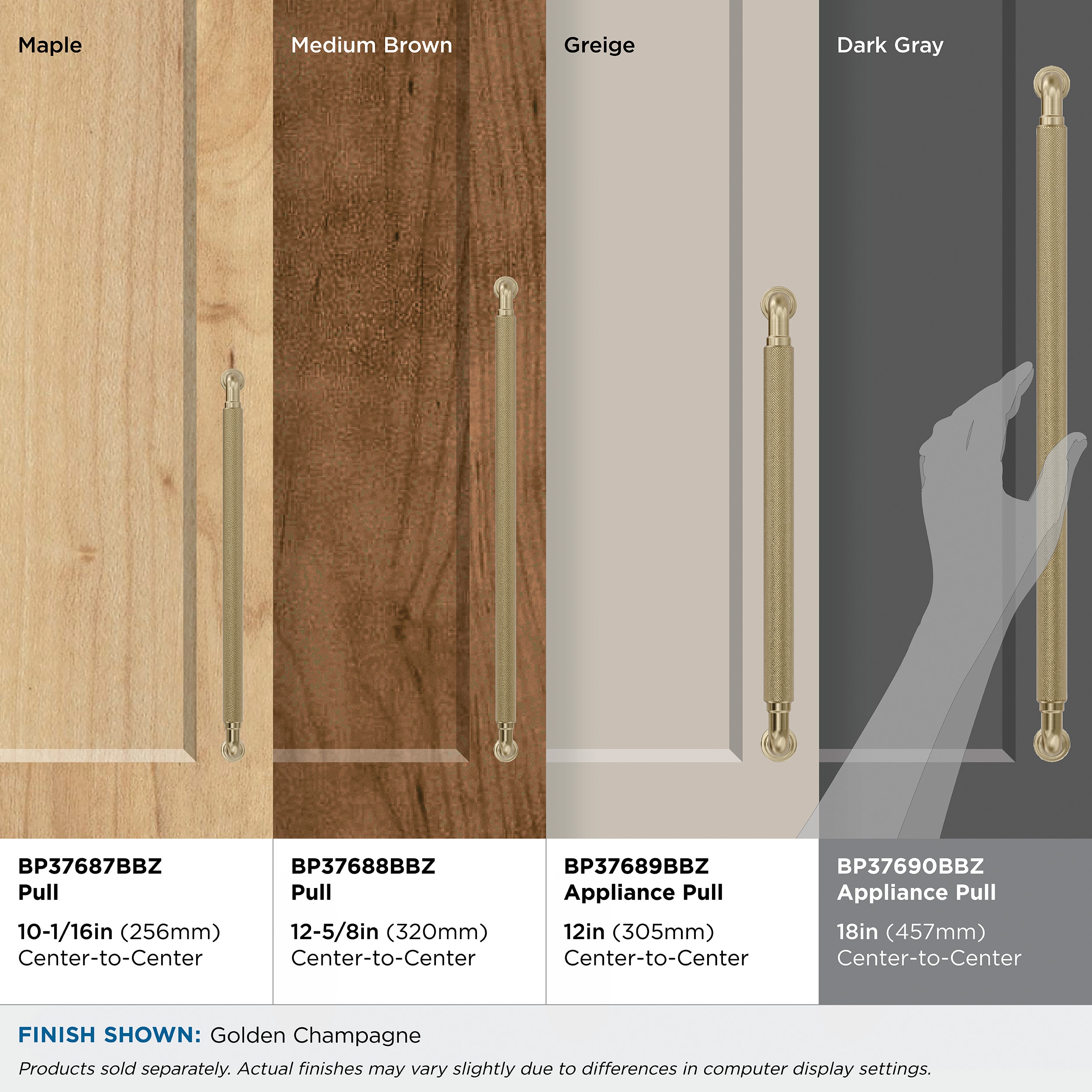Amerock BP37690BBZ Cabinet-Pulls - View #7