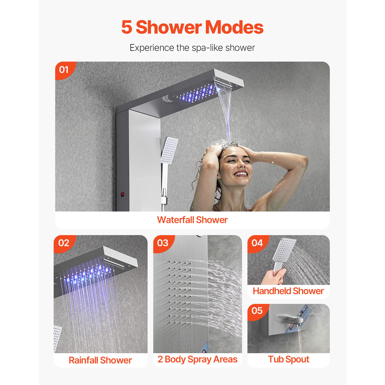 ZAKLOOP ZK3342P453006 Bath-Shower-Facc - View #7