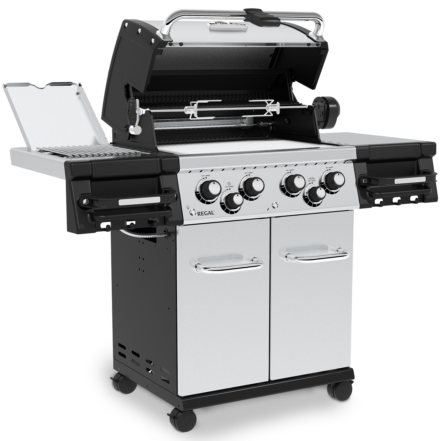 Broil King Regal S490 Pro IR Stainless Steel 4-Burner Natural Gas ...