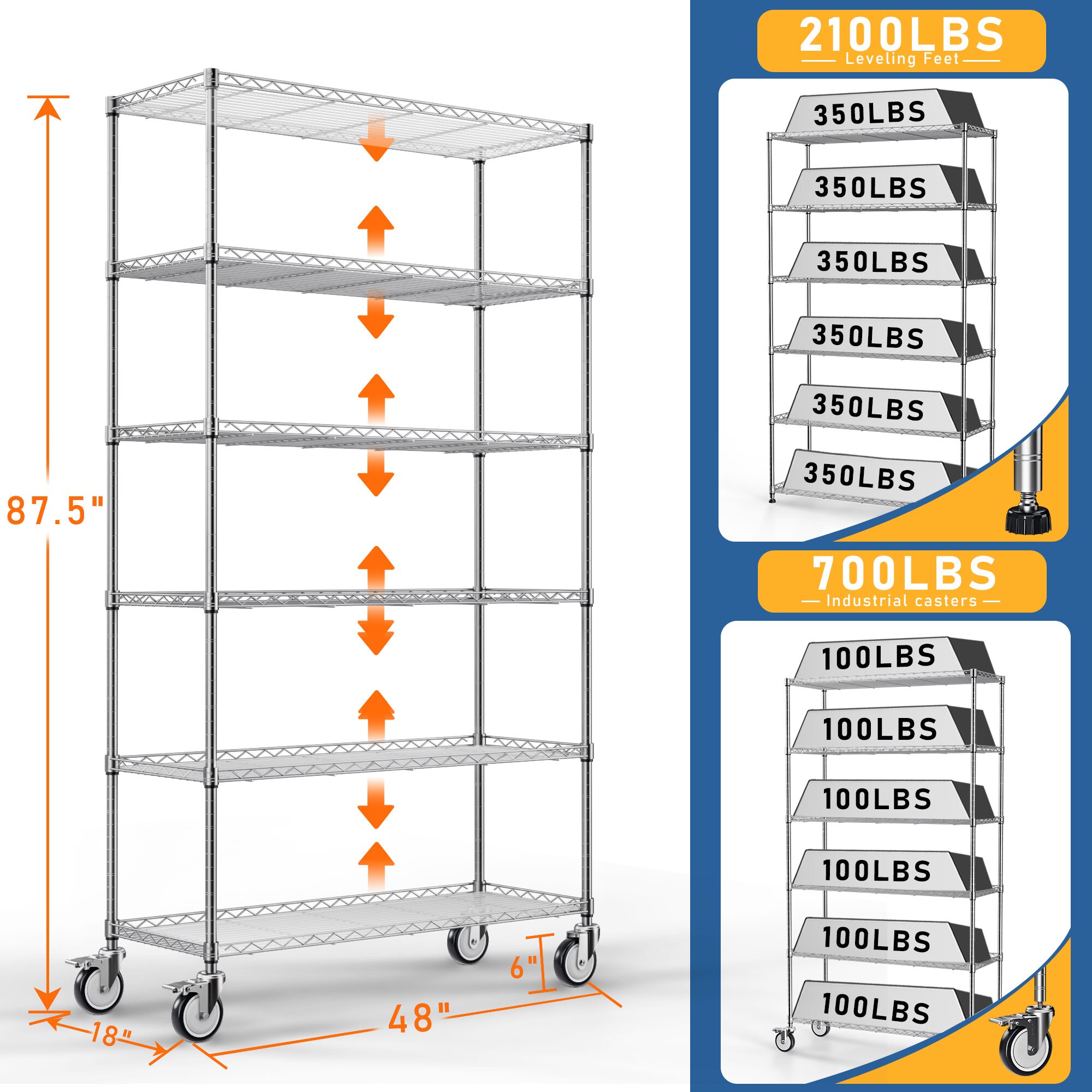 Kahomvis LIKE-QPS4-000 Free-Standing-Shelving - View #3