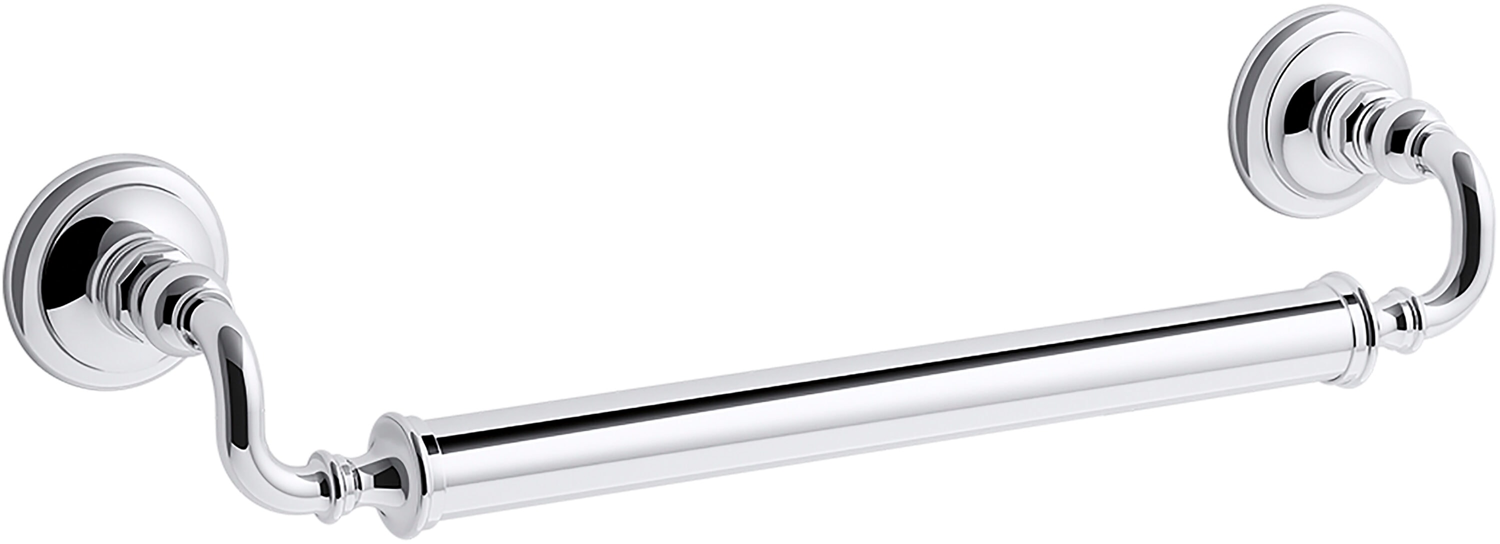 KOHLER K-25155-CP Artifacts 18-in Polished Chrome Wall mount Grab Bar ( 300-lb Weight Capacity )