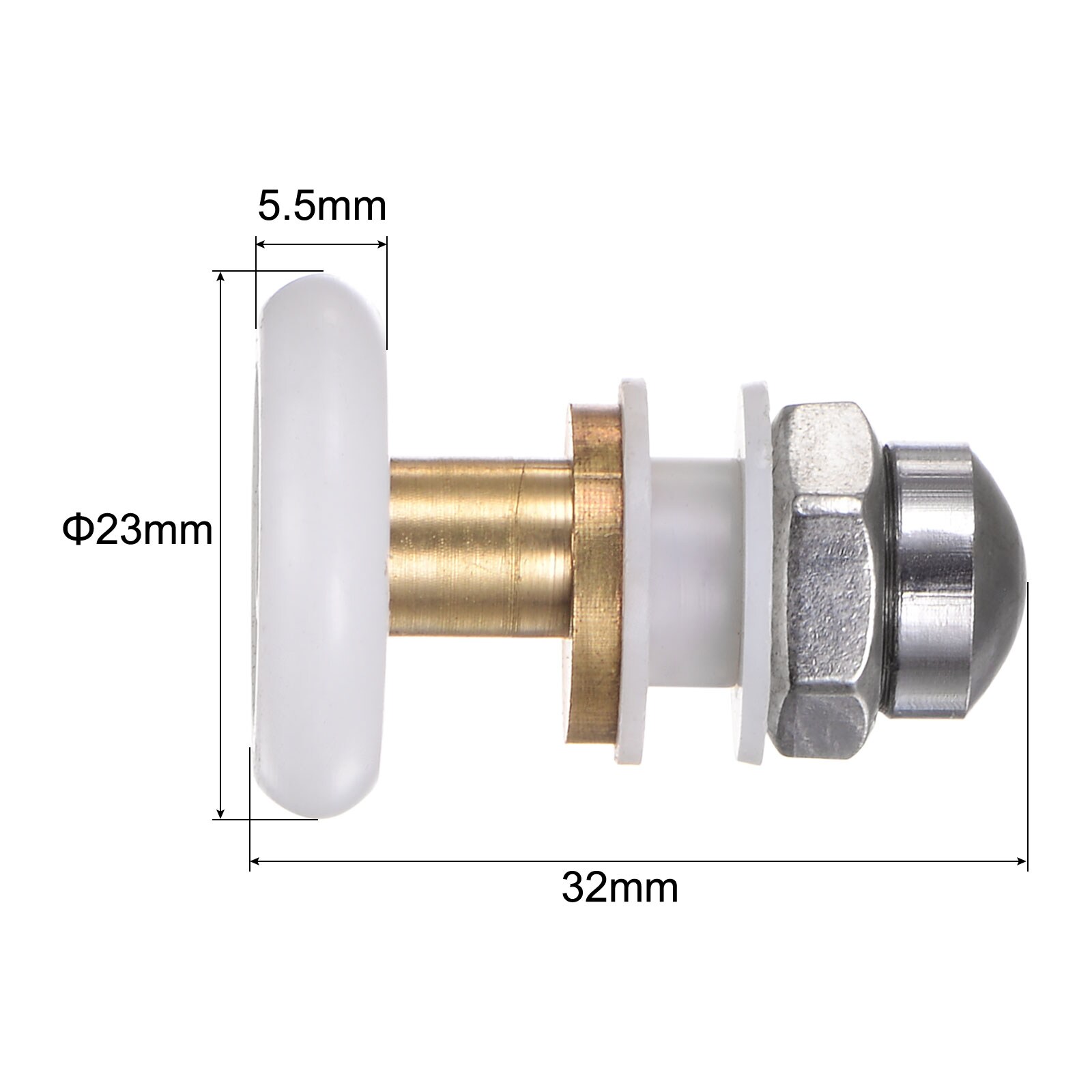 Unique Bargains S25093000UX9316 Tub-Shower-Door-Rollers - View #2