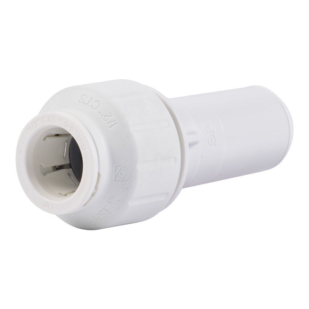 John Guest PEI062820 1/2-in x 3/4-in Push-to-Connect Reducing Coupling (10-Pack)