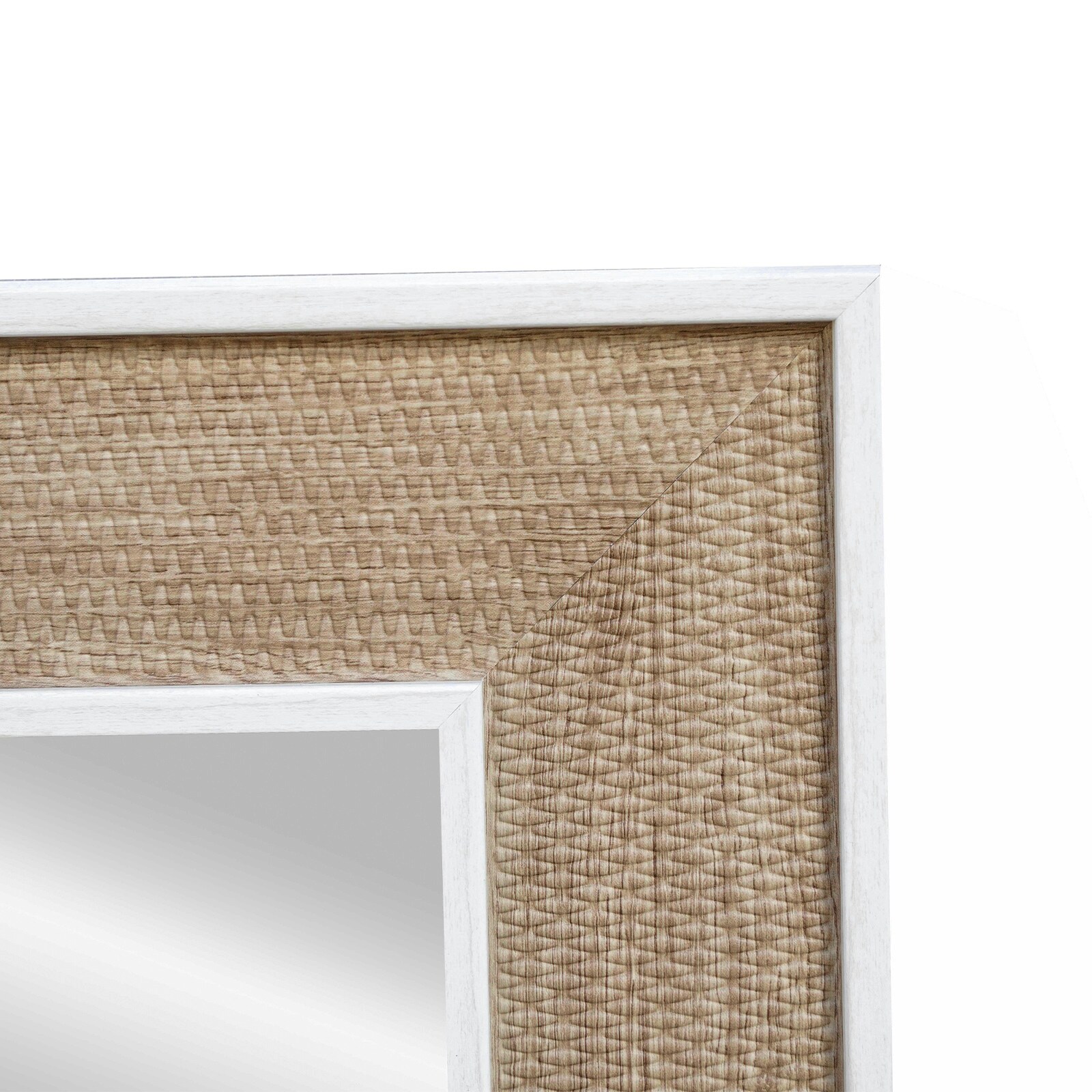allen + roth 28-in W x 38.0-in H Rectangle Brown Framed Wall Mirror