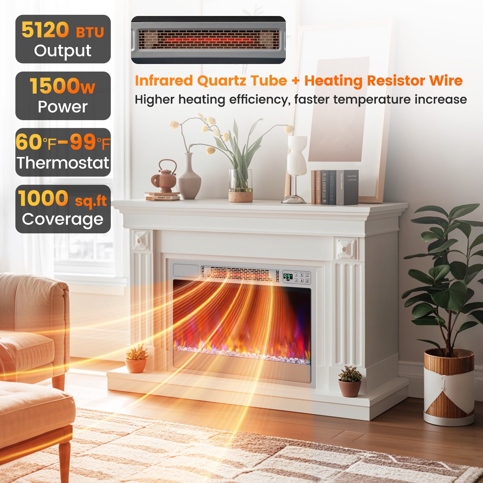 Slickblue D-CO-LS-SU43801PF Electric-Fireplace-Fireboxes - View #6