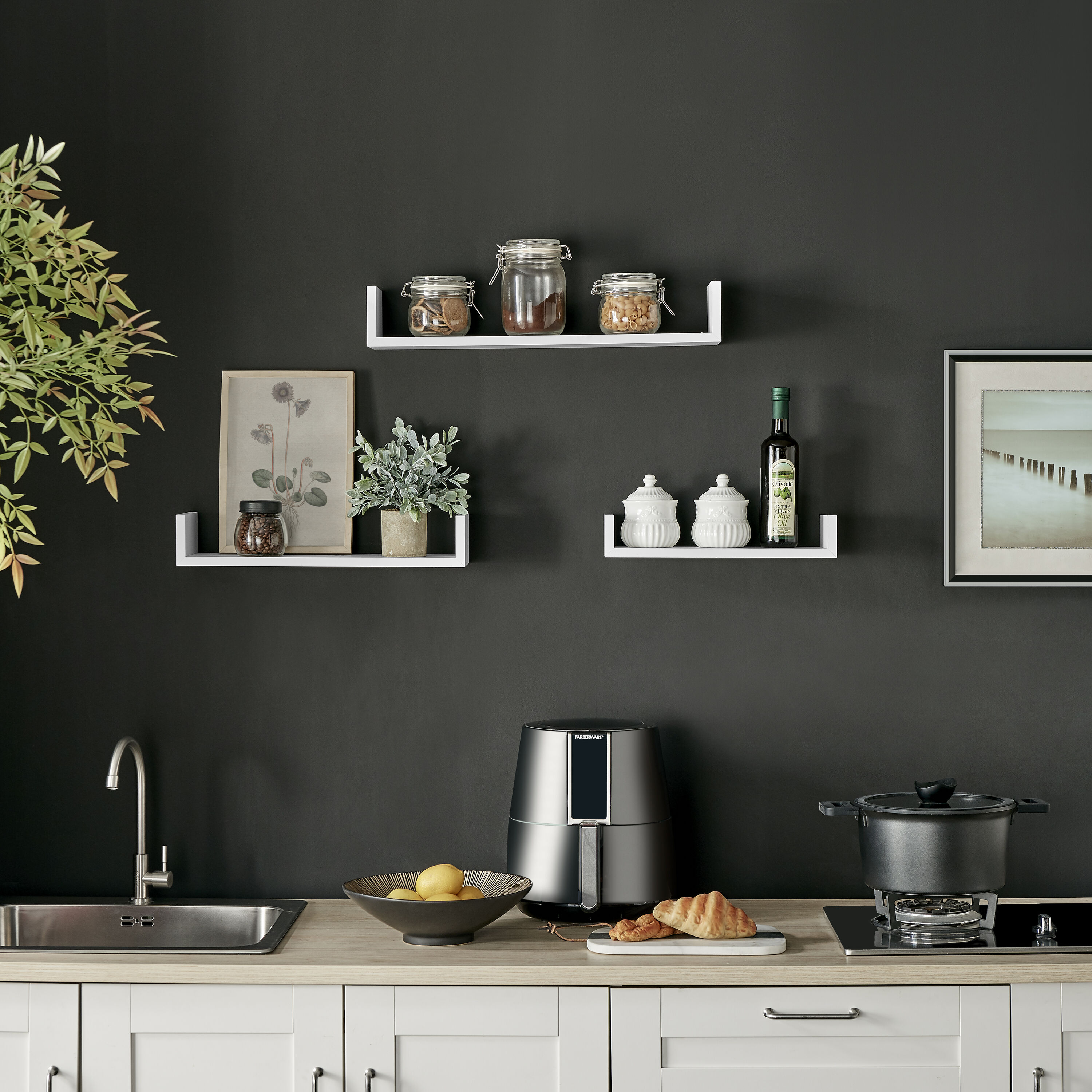 Danya B. XF22039WH Wall-Mounted-Shelving - View #4
