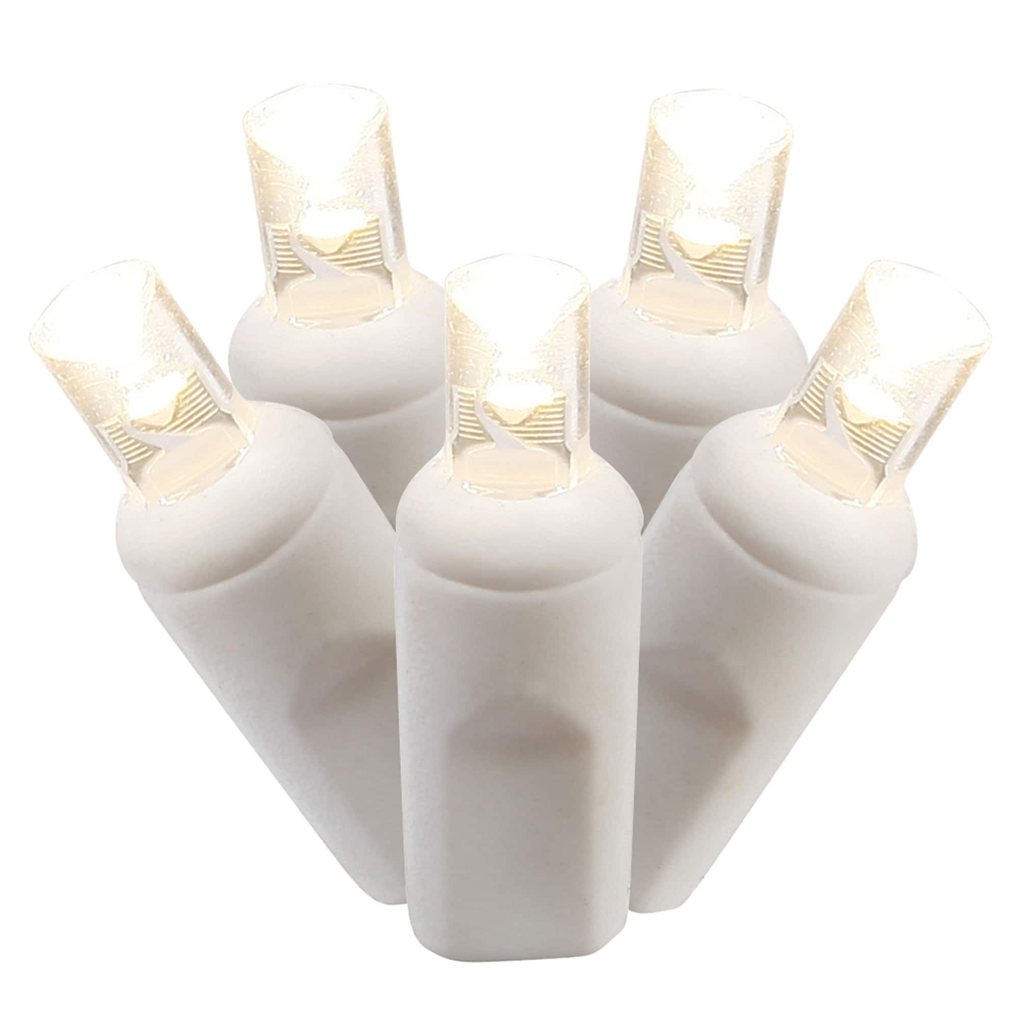 Vickerman X6W6701T 50 -Count 25-ft Twinkling White LED Plug-In Indoor Christmas String Lights
