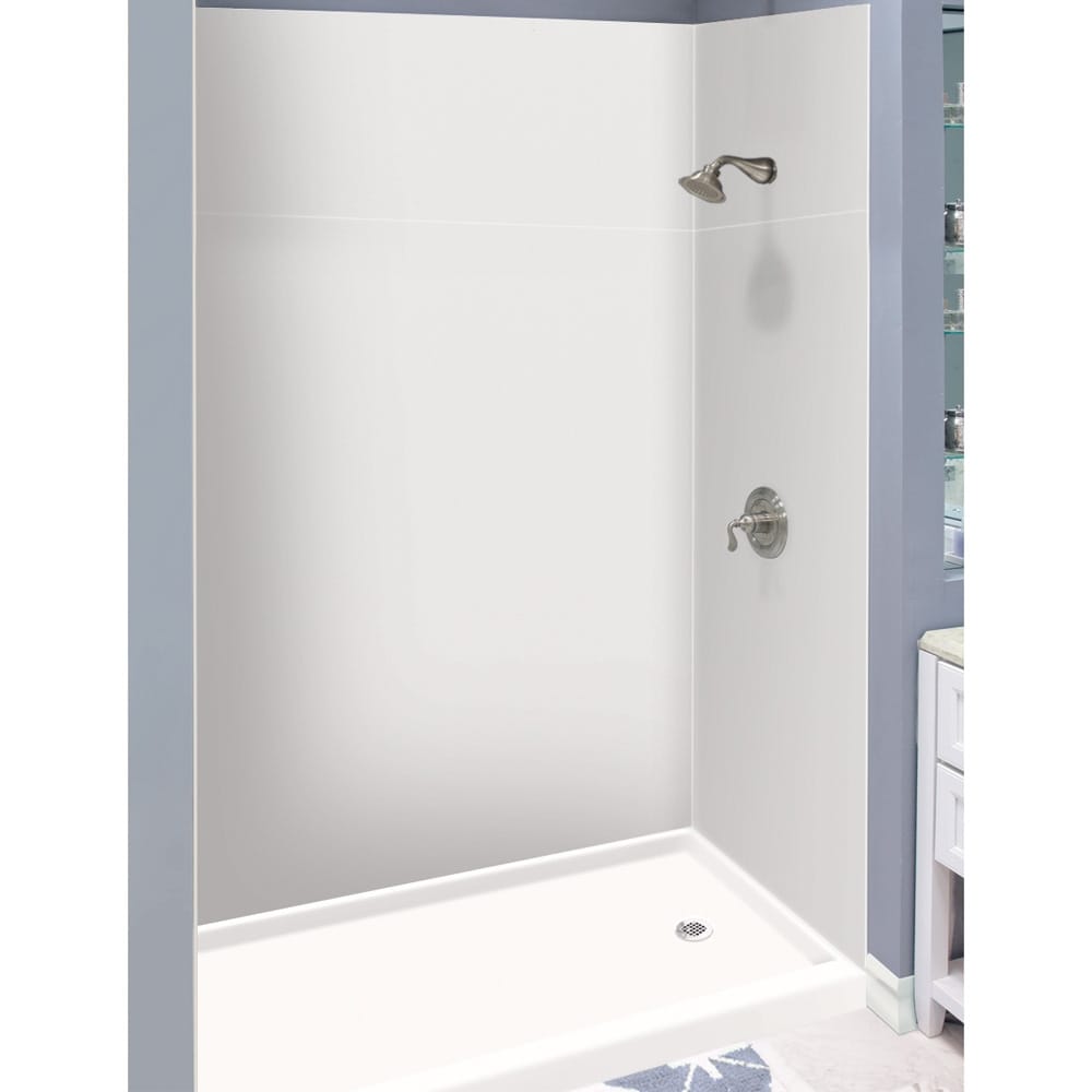 Transolid EWKX603696-39 Expressions 6-Panel Shower Wall Kit with Extension, 36-in L x 60-in W x 96-in H, Grey