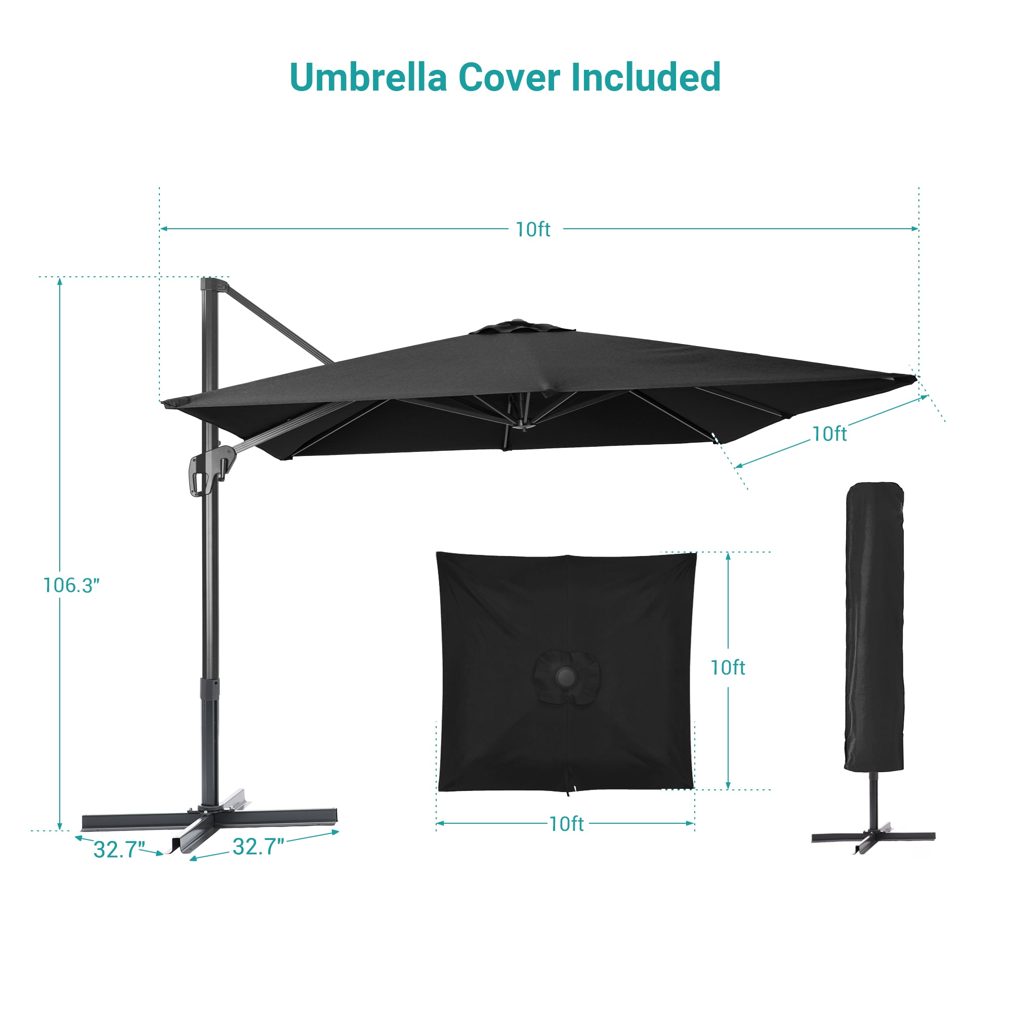 ACEGOSES LW-1010-BK Umbrellas-2 - View #2