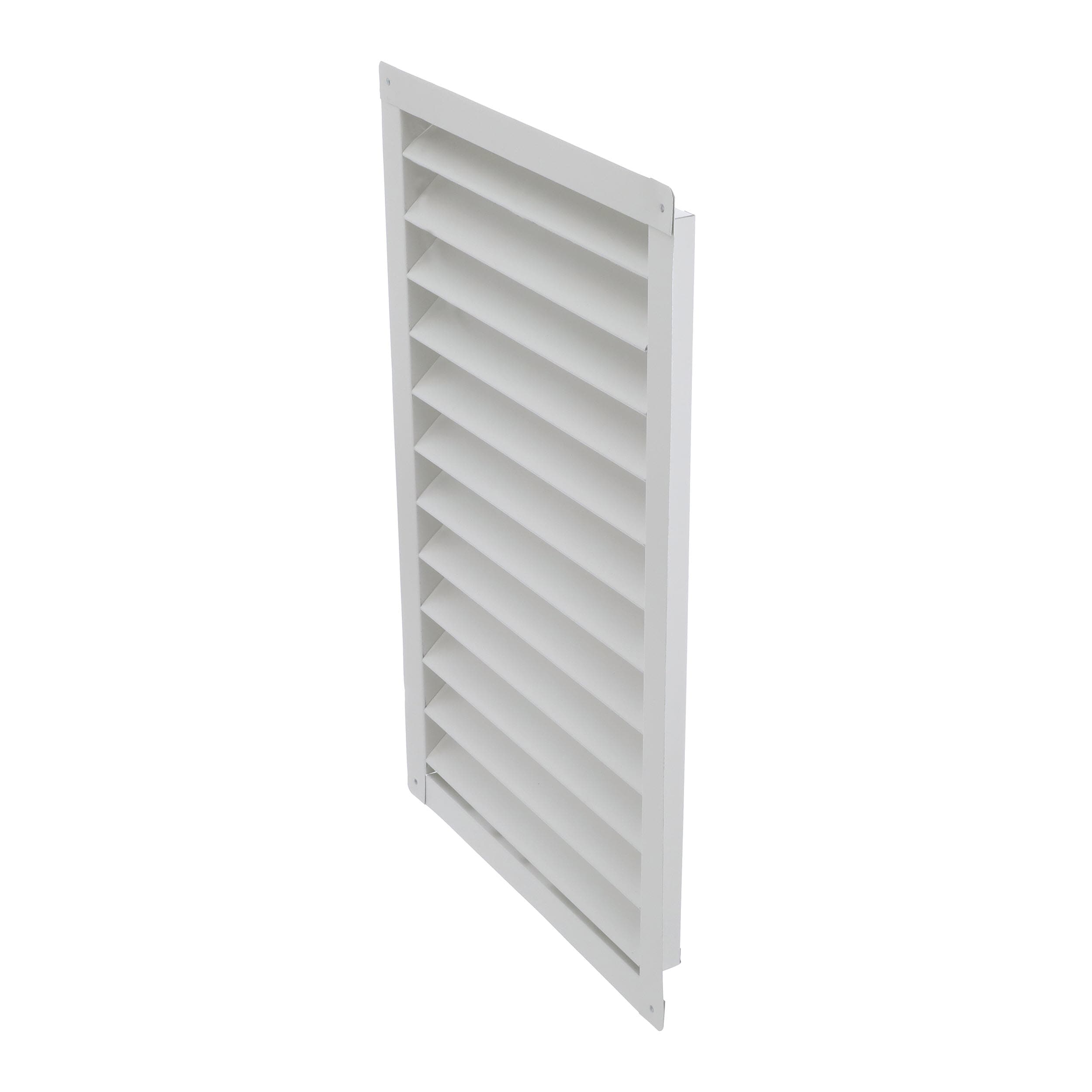 Air Vent 14-in x 24-in White Rectangle Aluminum Gable Louver Vent in ...