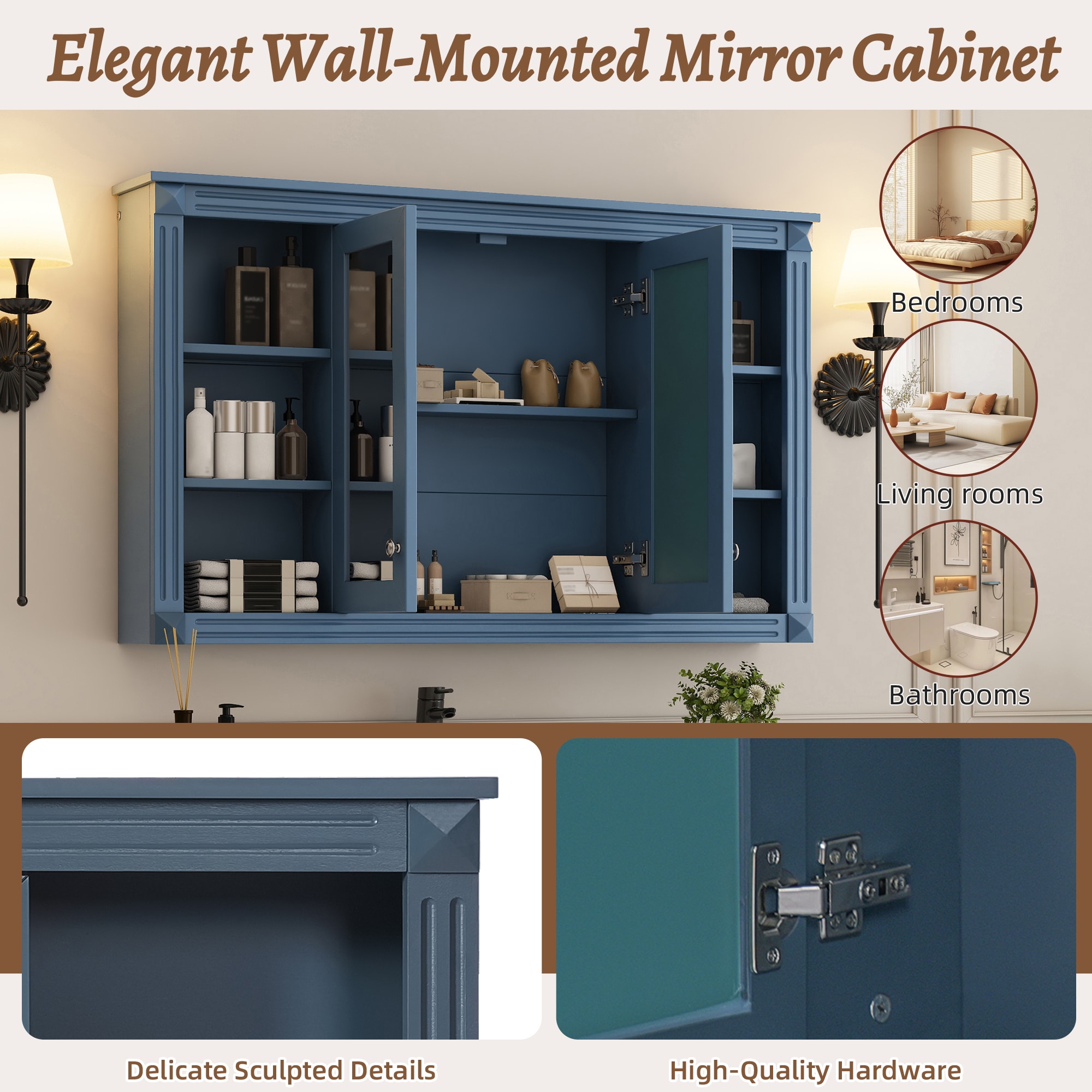 GDFStudio 364937 Bathroom-Wall-Cabinets - View #8